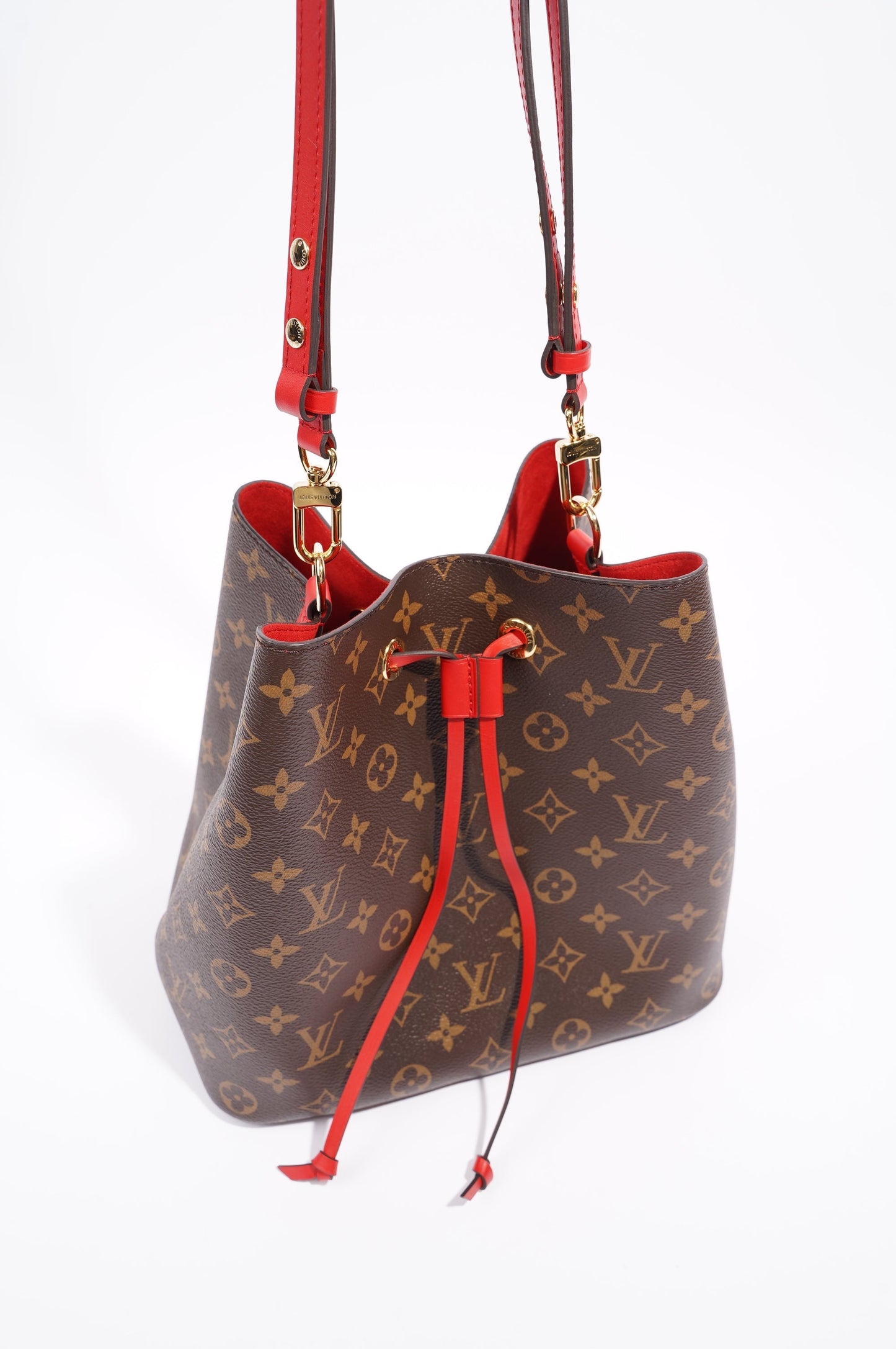 Louis Vuitton Womens Neo Noe Monogram Red OS