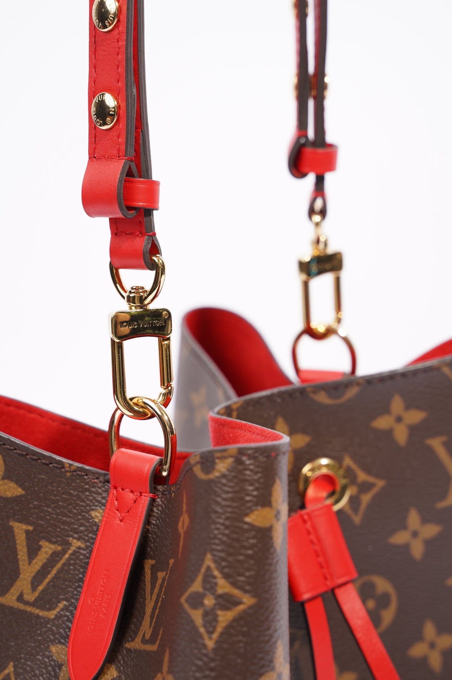 Louis Vuitton Womens Neo Noe Monogram Red OS