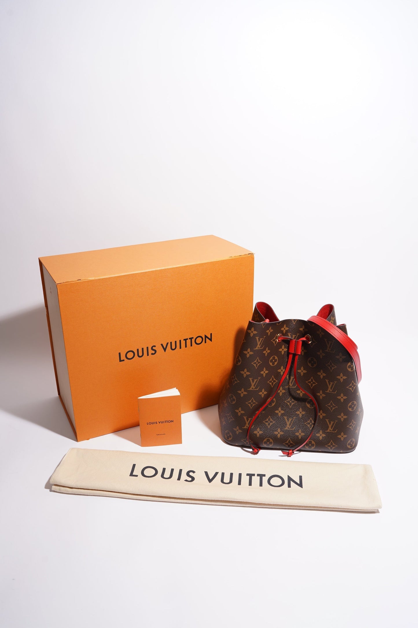 Louis Vuitton Womens Neo Noe Monogram Red OS