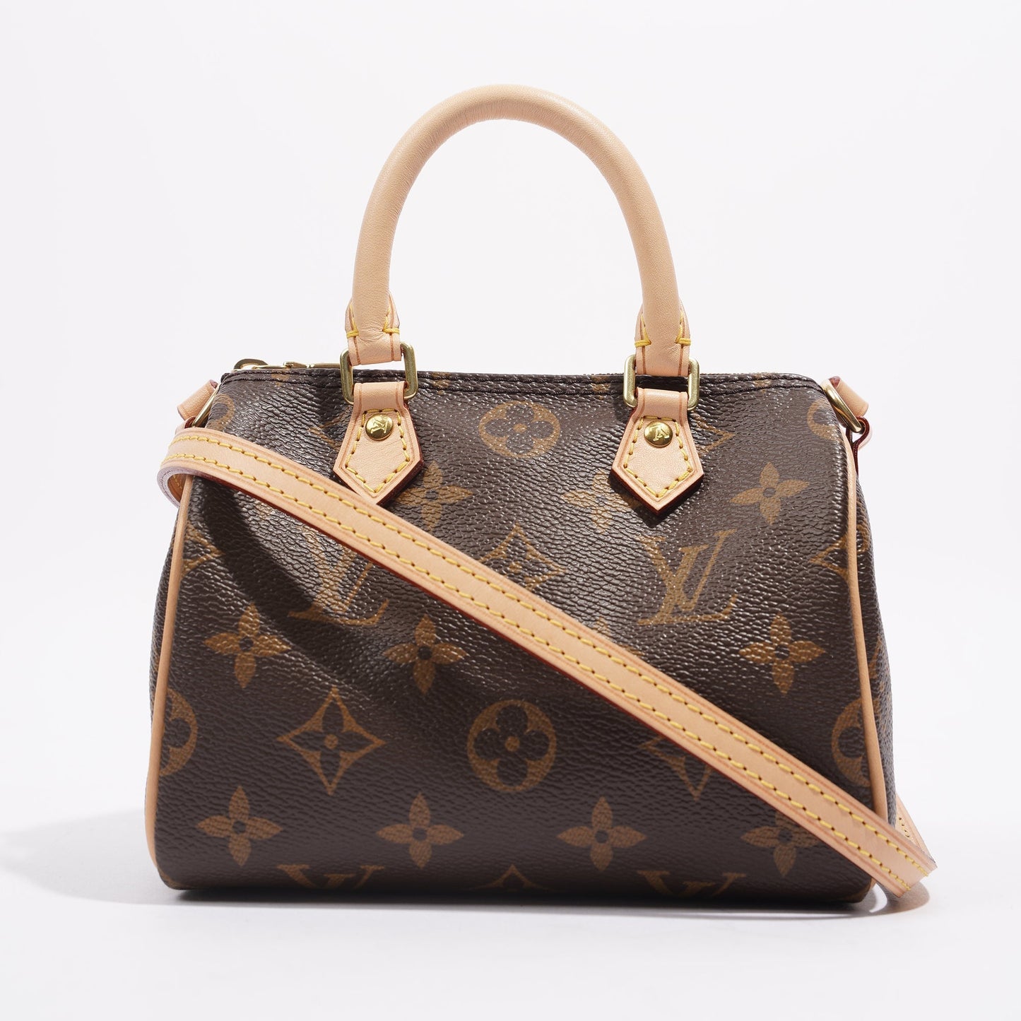 Louis Vuitton Womens Nano Speedy Monogram Canvas