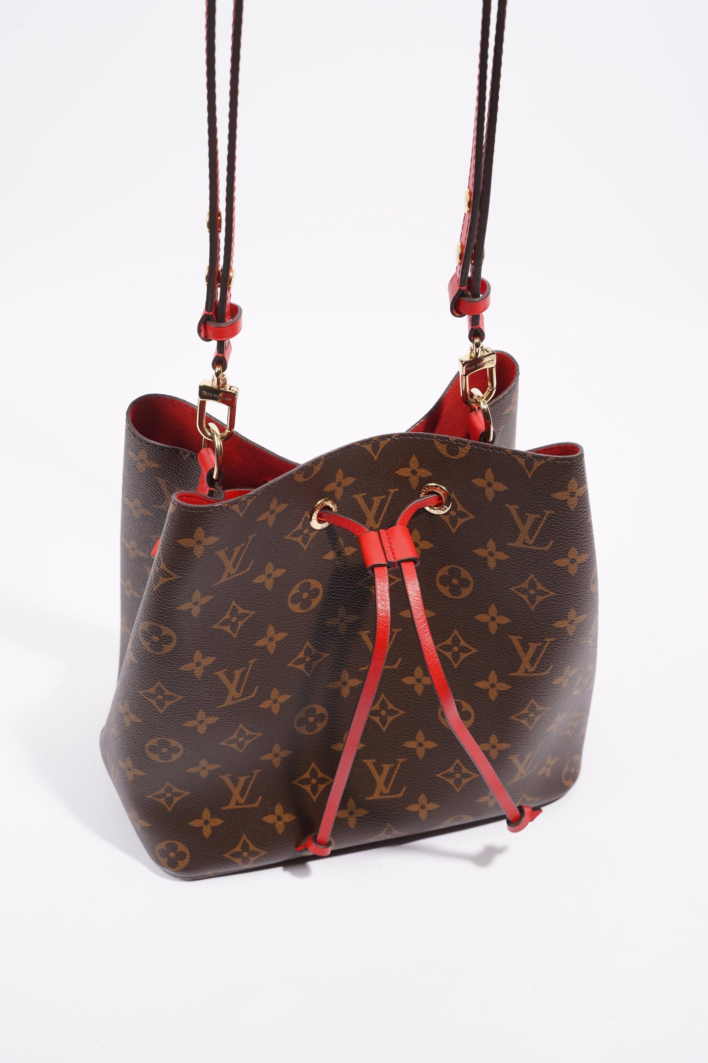 Louis Vuitton Womens Neo Noe Monogram Red