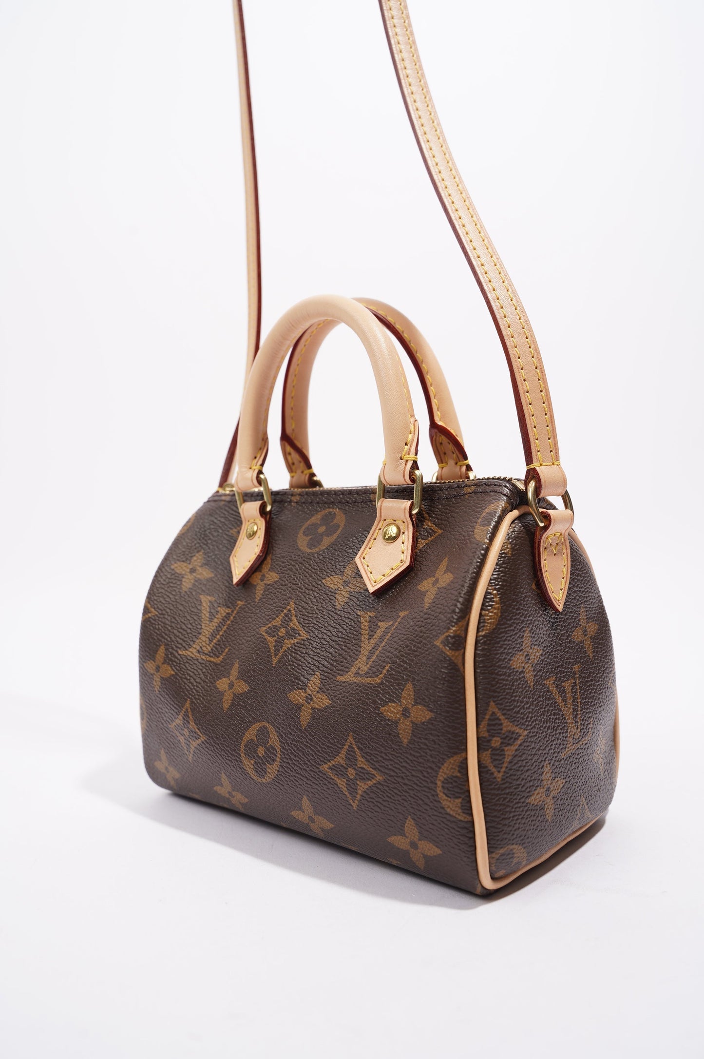 Louis Vuitton Womens Nano Speedy Monogram Canvas