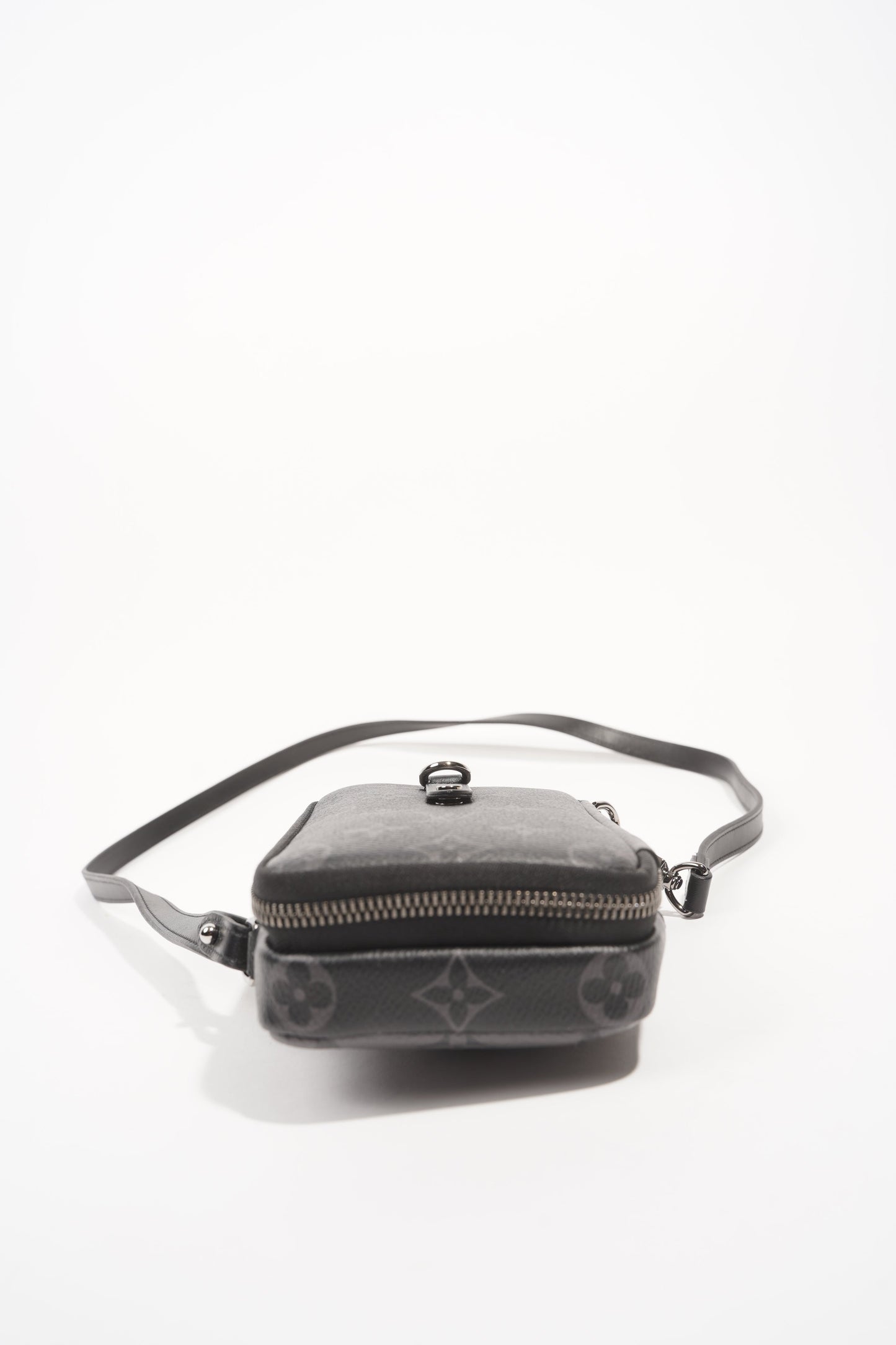 Louis Vuitton Womens Phone Pouch Monogram Eclipse Crossbody Bag