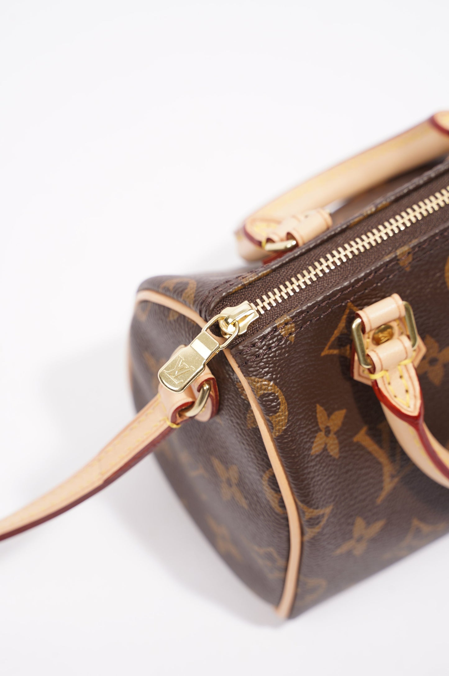 Louis Vuitton Womens Nano Speedy Monogram Canvas