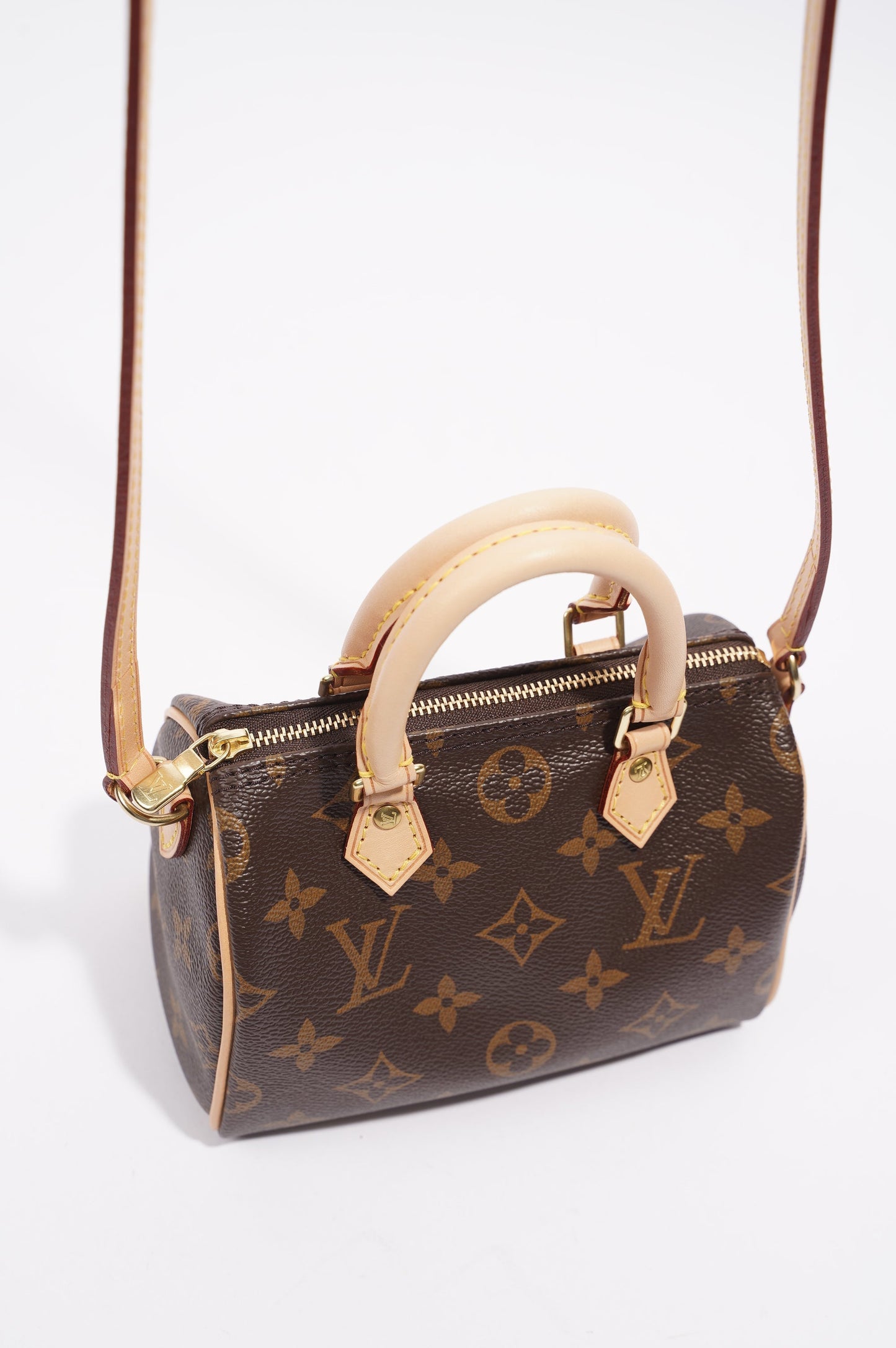 Louis Vuitton Womens Nano Speedy Monogram Canvas