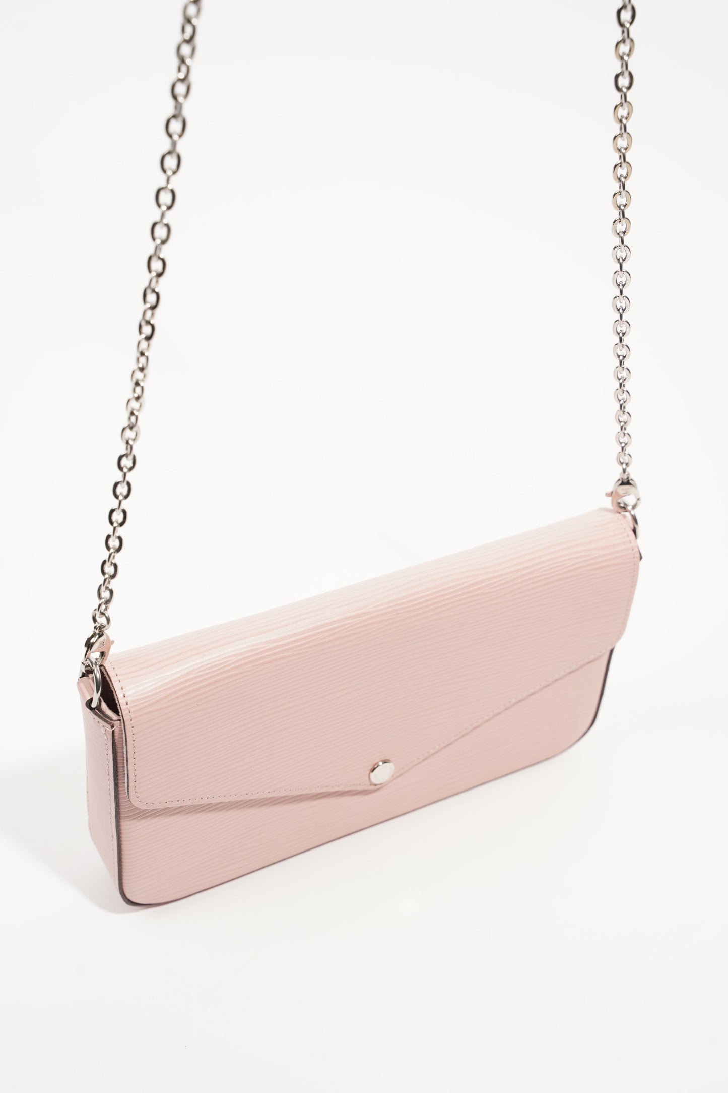 Louis Vuitton Womens Pochette Felicie Rose Epi Leather