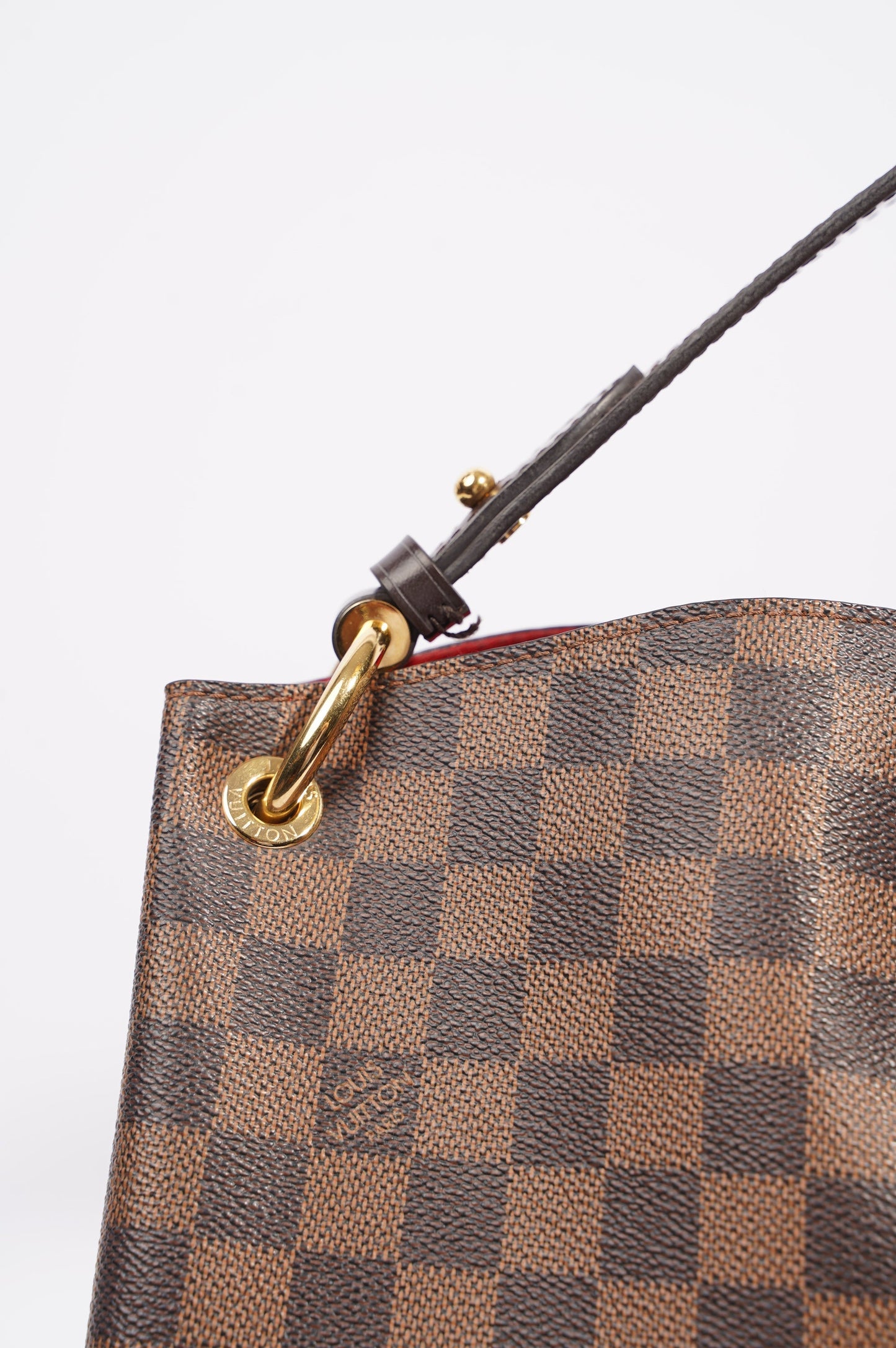 Louis Vuitton Womens Graceful Bag Damier Ebene Canvas MM