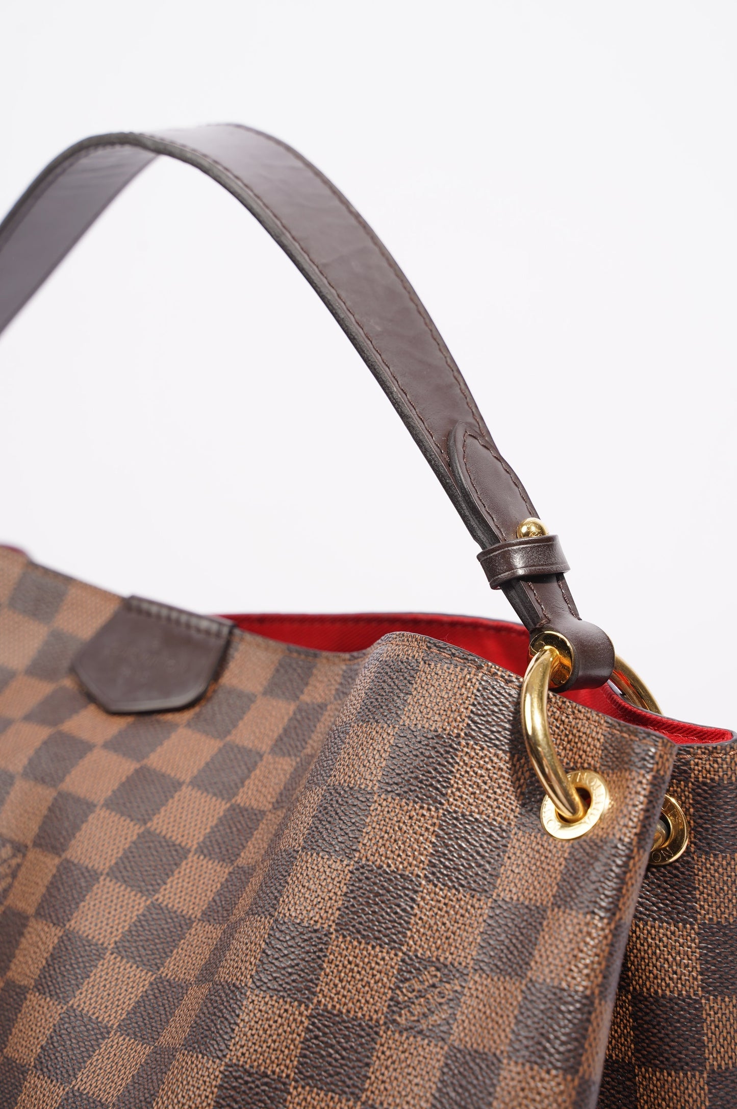 Louis Vuitton Womens Graceful Bag Damier Ebene Canvas MM