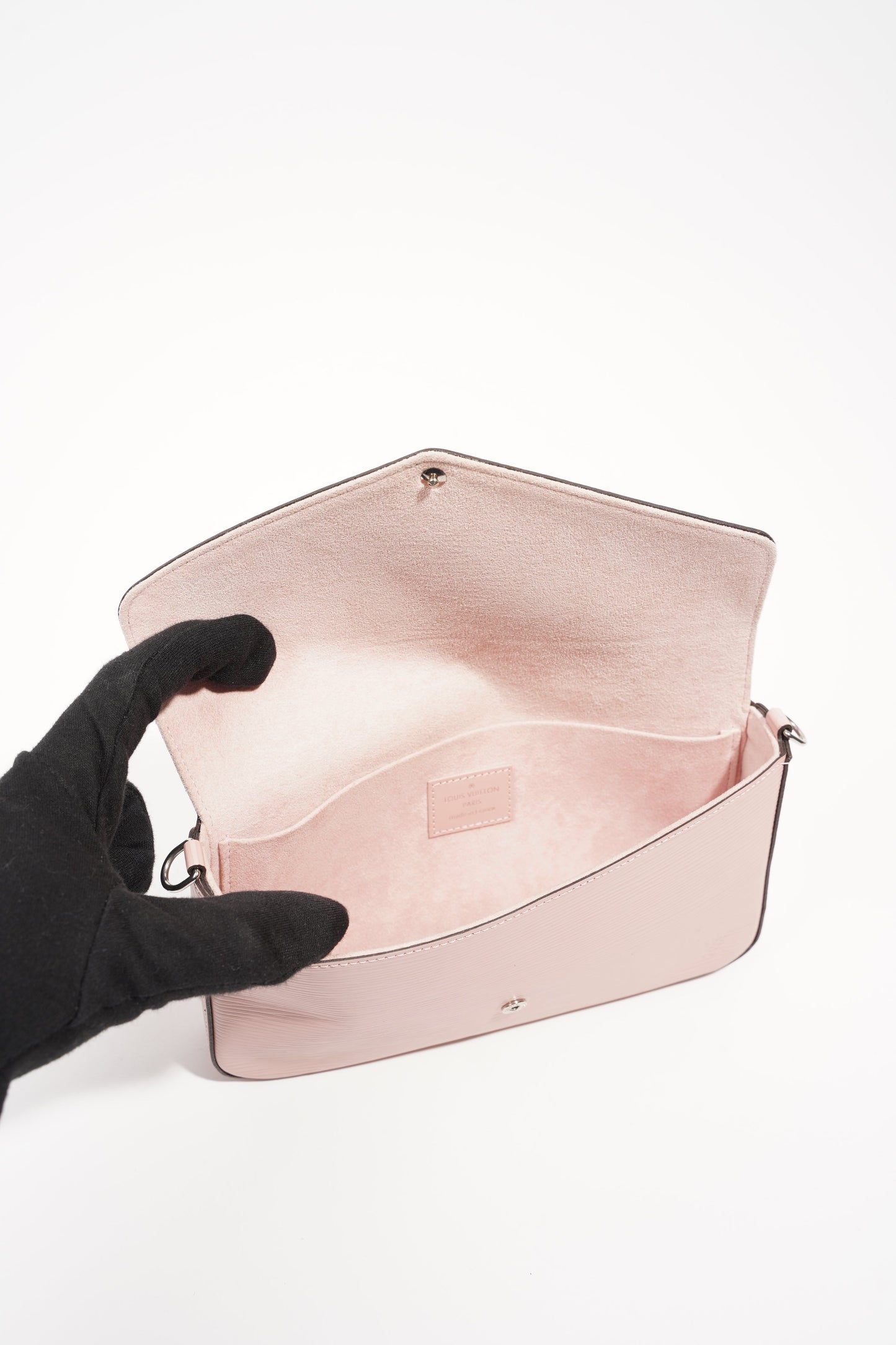 Louis Vuitton Womens Pochette Felicie Rose Epi Leather