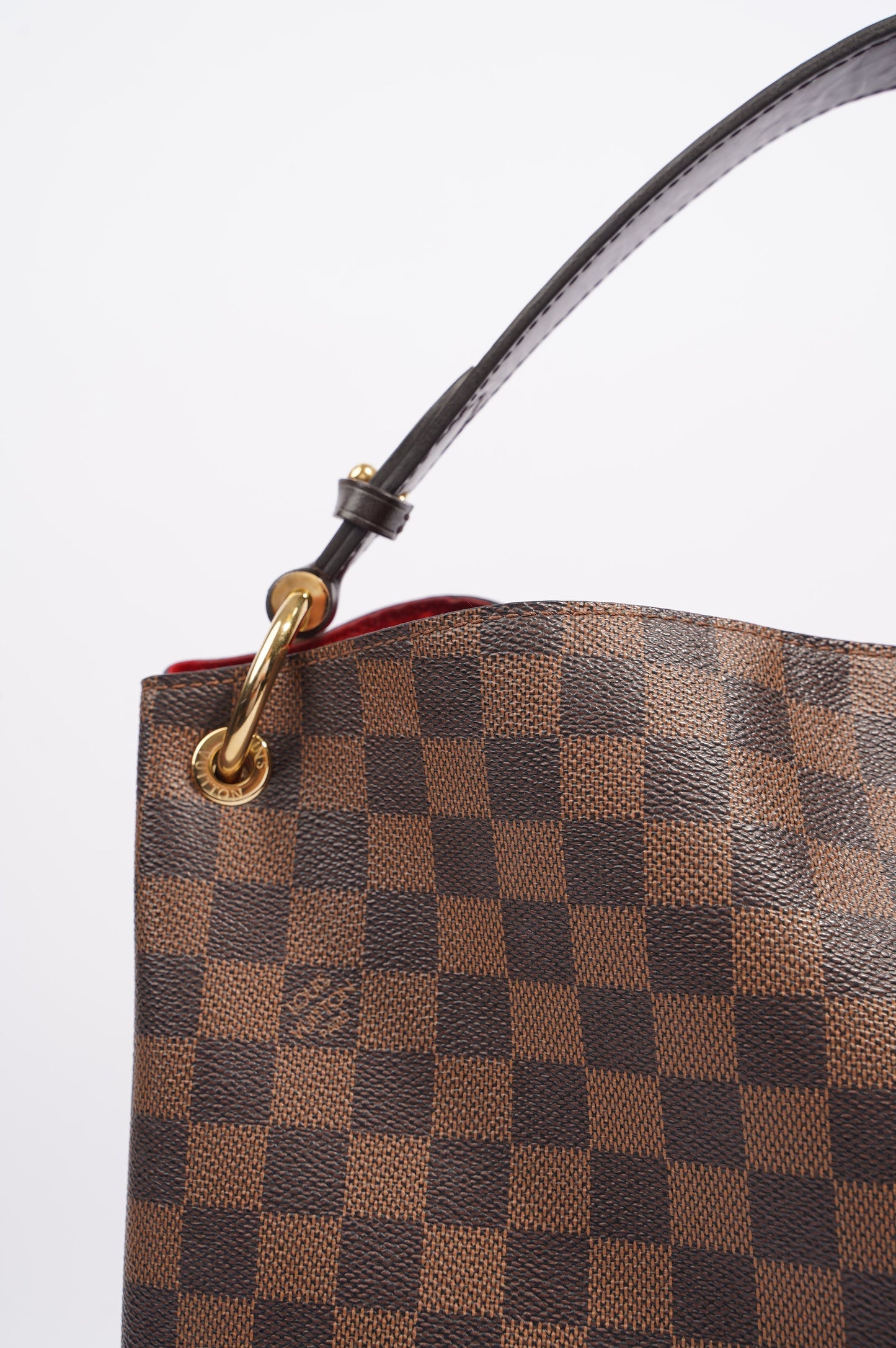 Louis Vuitton Womens Graceful Bag Damier Ebene Canvas MM