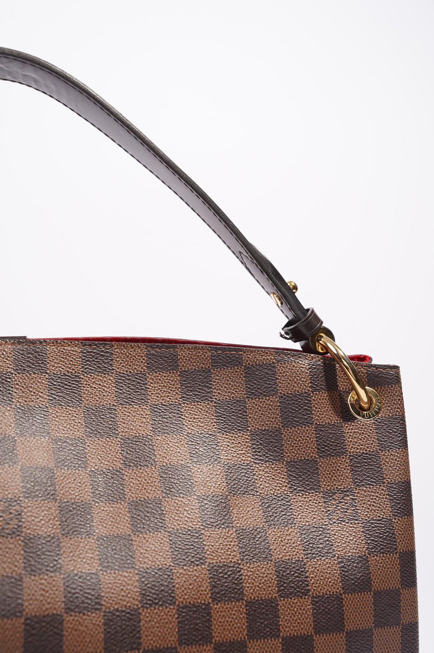 Louis Vuitton Womens Graceful Bag Damier Ebene Canvas MM