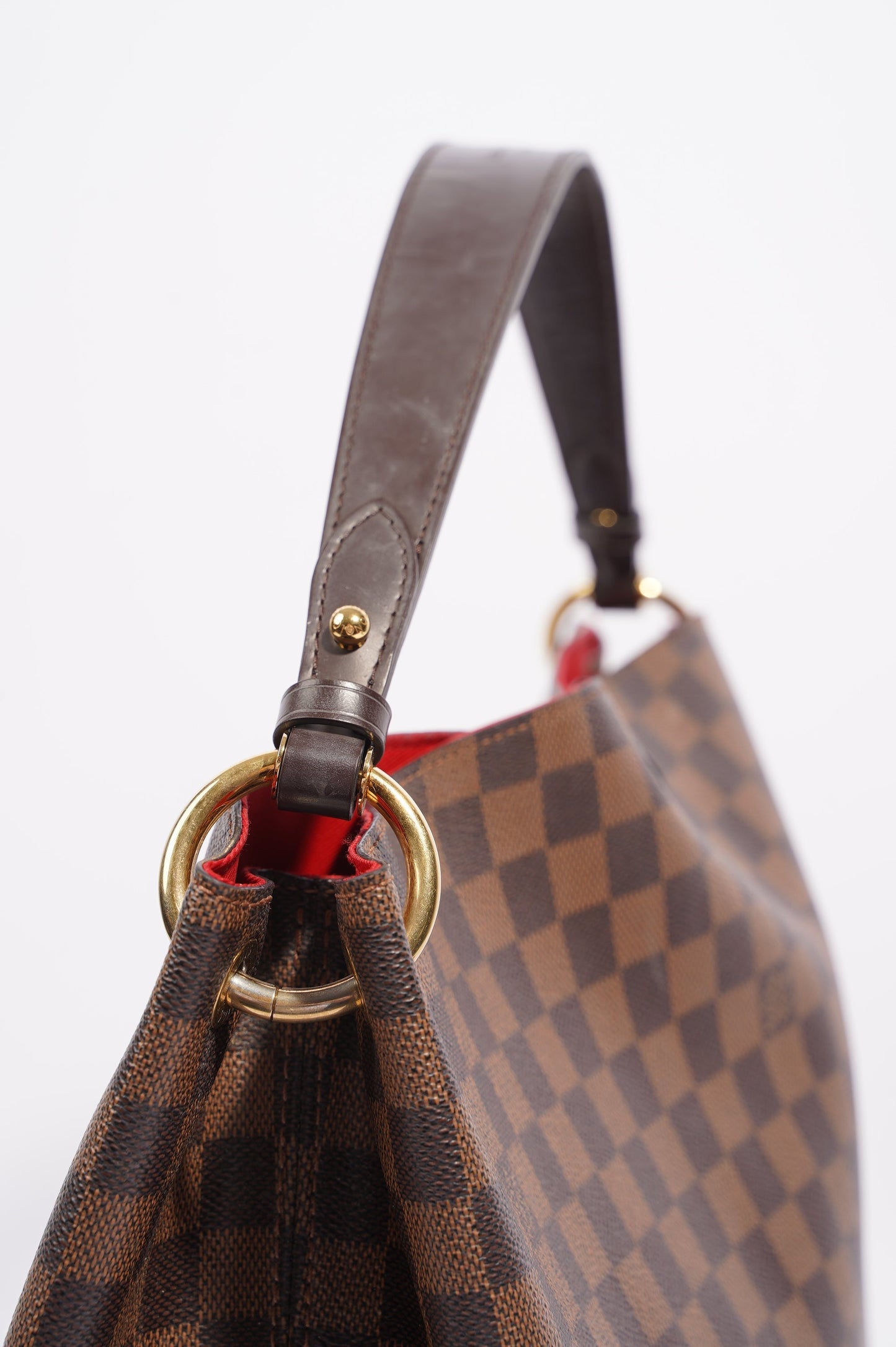 Louis Vuitton Womens Graceful Bag Damier Ebene Canvas MM