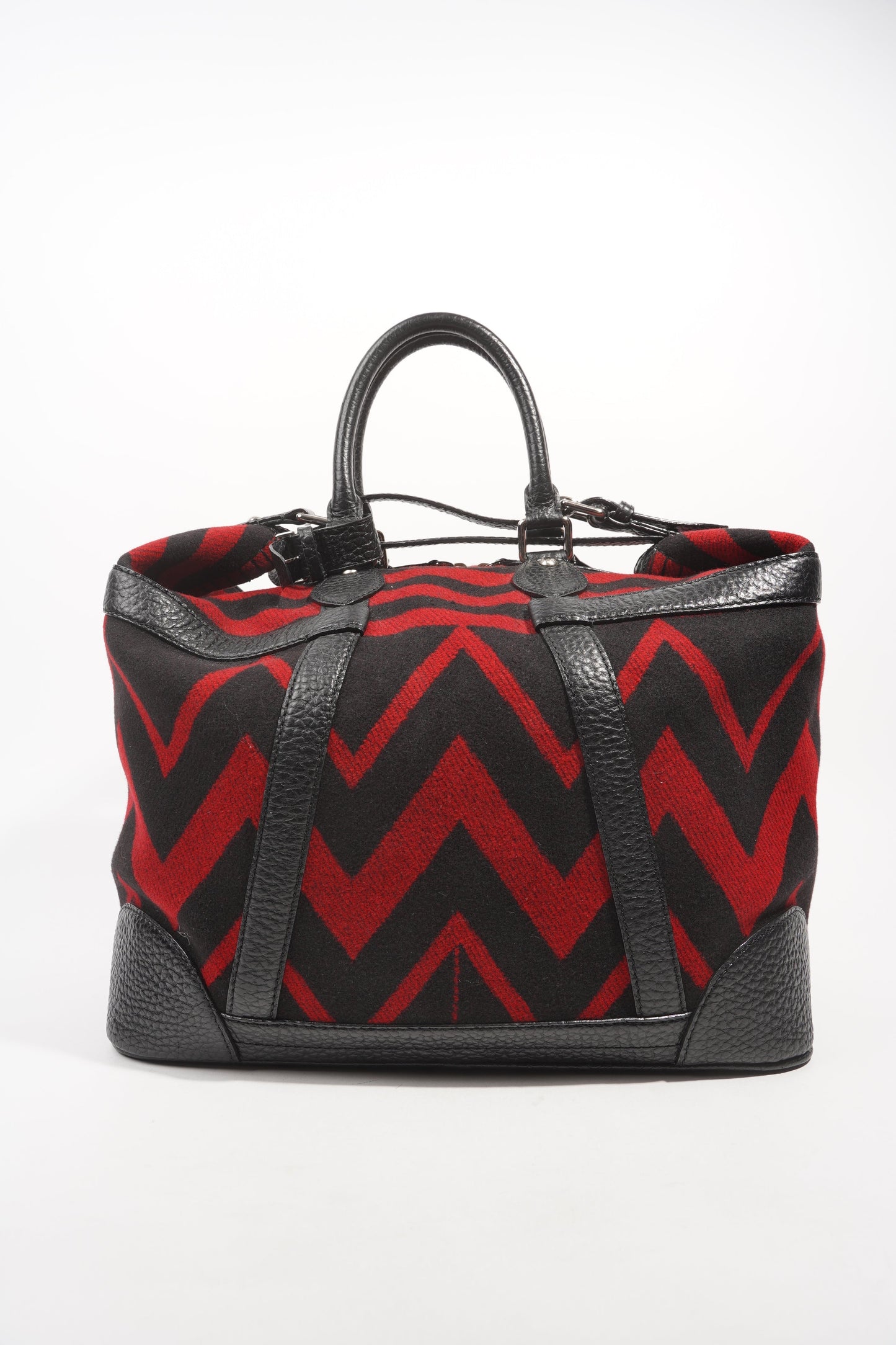 Louis Vuitton Womens Grimaud Vail Blanket Weekend Bag Black Red