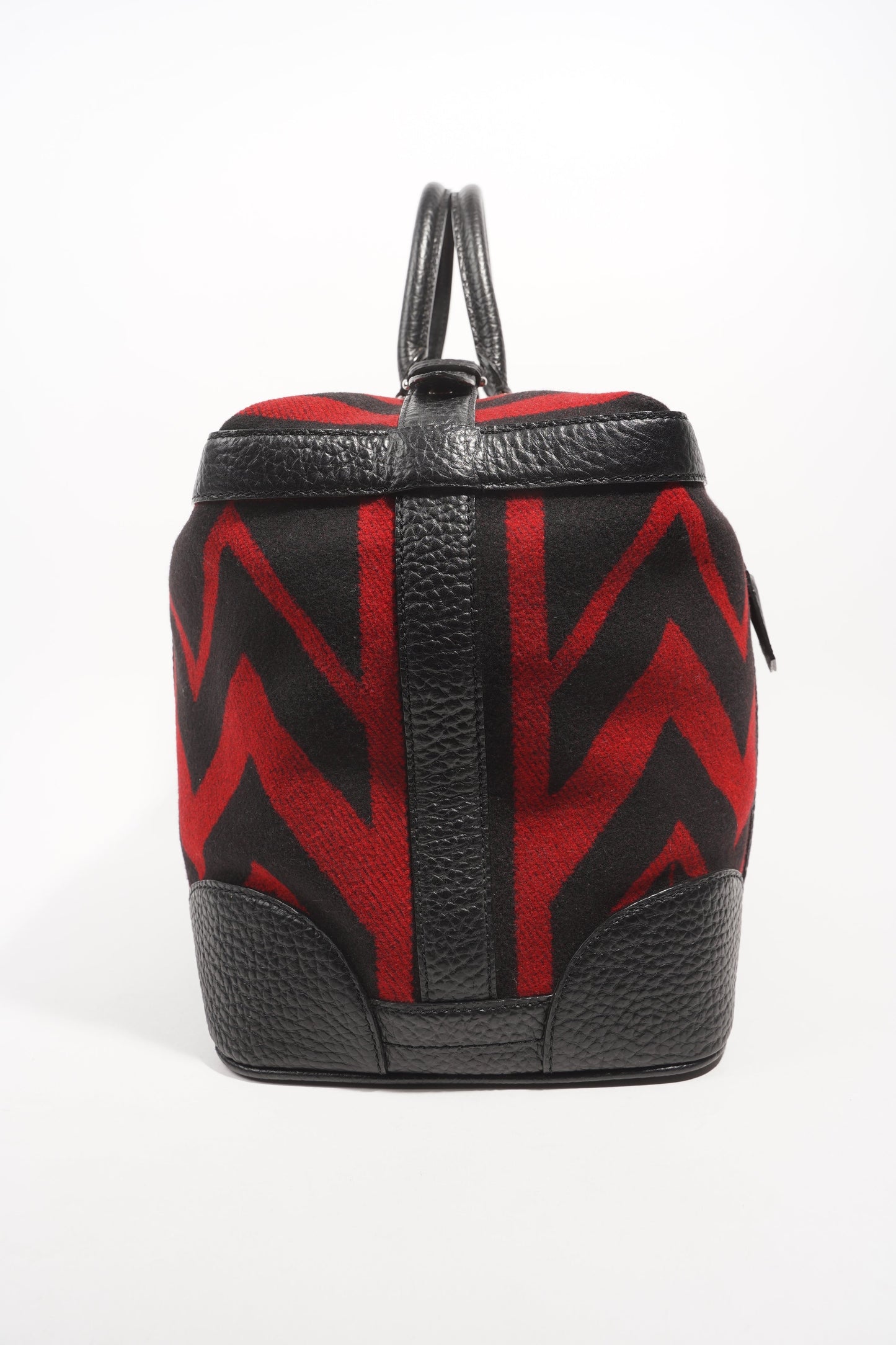 Louis Vuitton Womens Grimaud Vail Blanket Weekend Bag Black Red