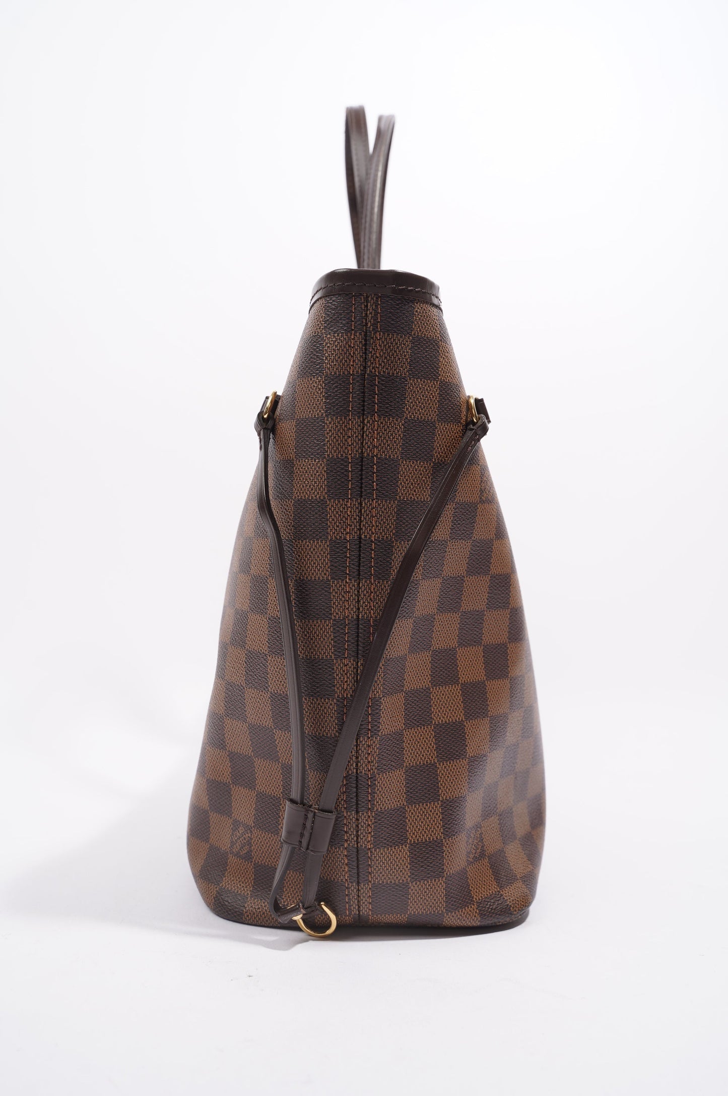 Louis Vuitton Womens Neverfull Bag Damier Ebene Canvas MM