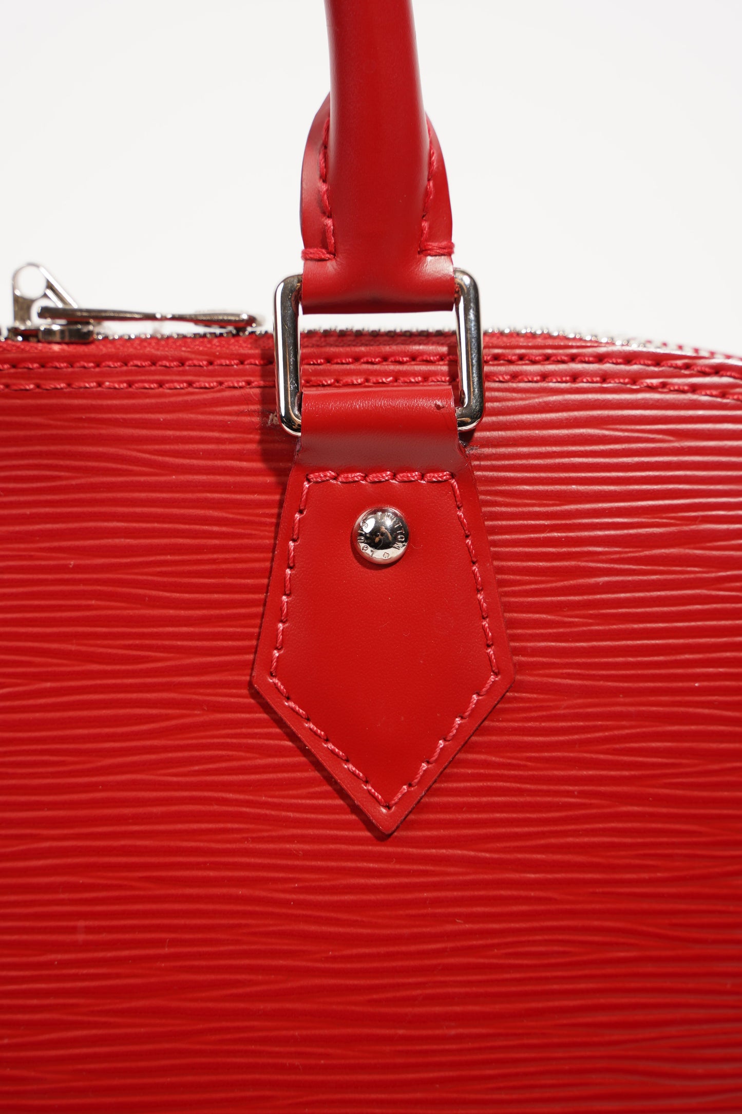 Louis Vuitton Womens Alma Red Epi Leather PM