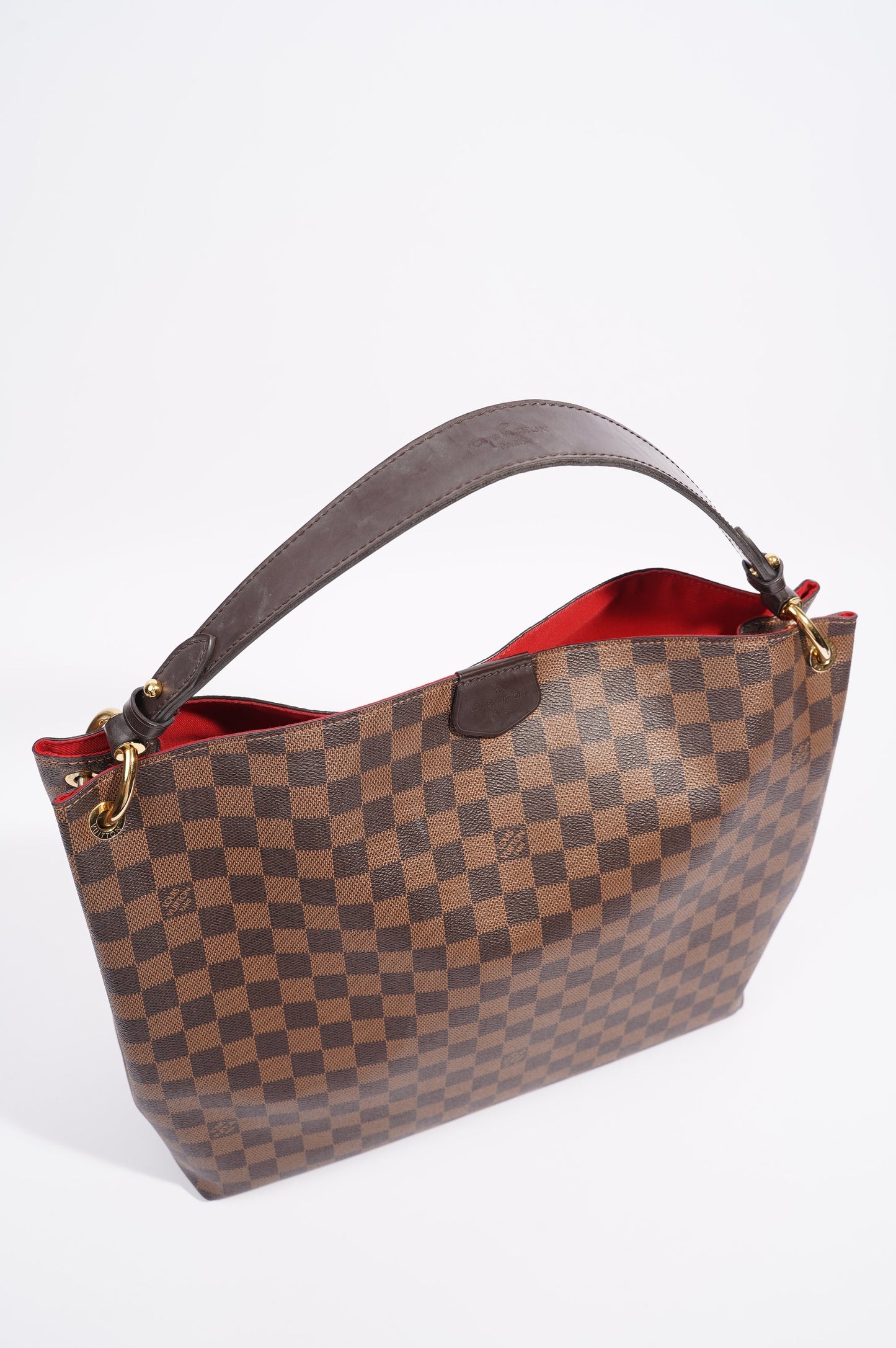 Louis Vuitton Womens Graceful Bag Damier Ebene Canvas MM