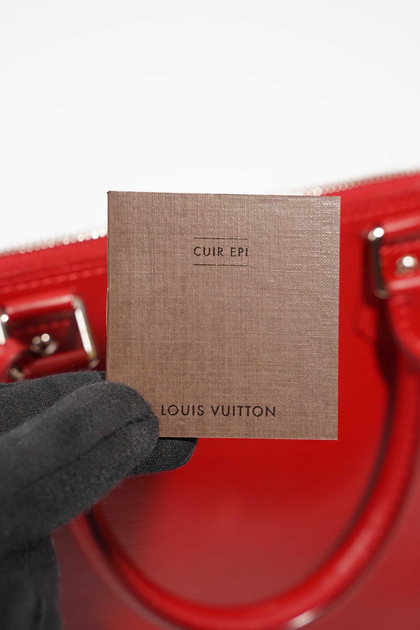 Louis Vuitton Womens Alma Red Epi Leather PM