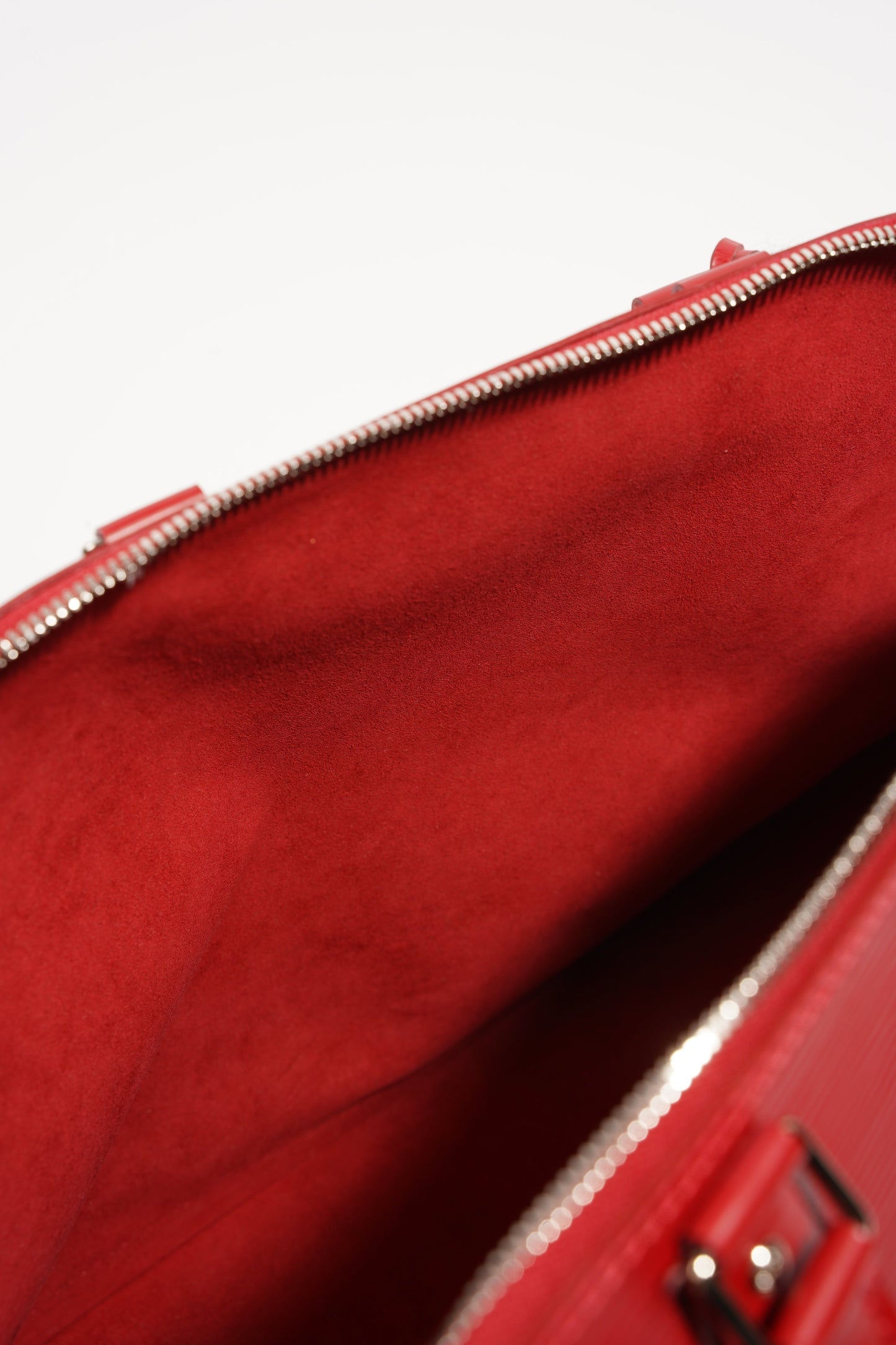 Louis Vuitton Womens Alma Red Epi Leather PM