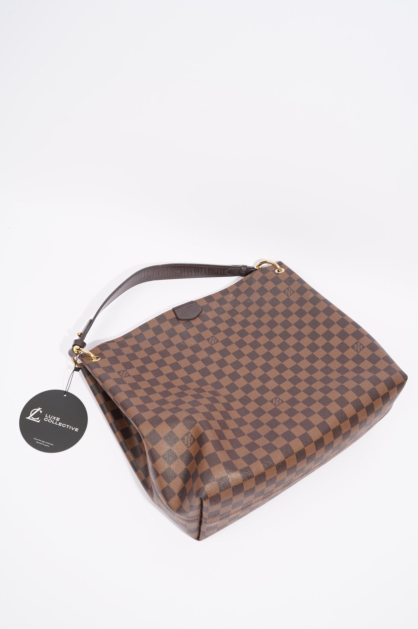 Louis Vuitton Womens Graceful Bag Damier Ebene Canvas MM