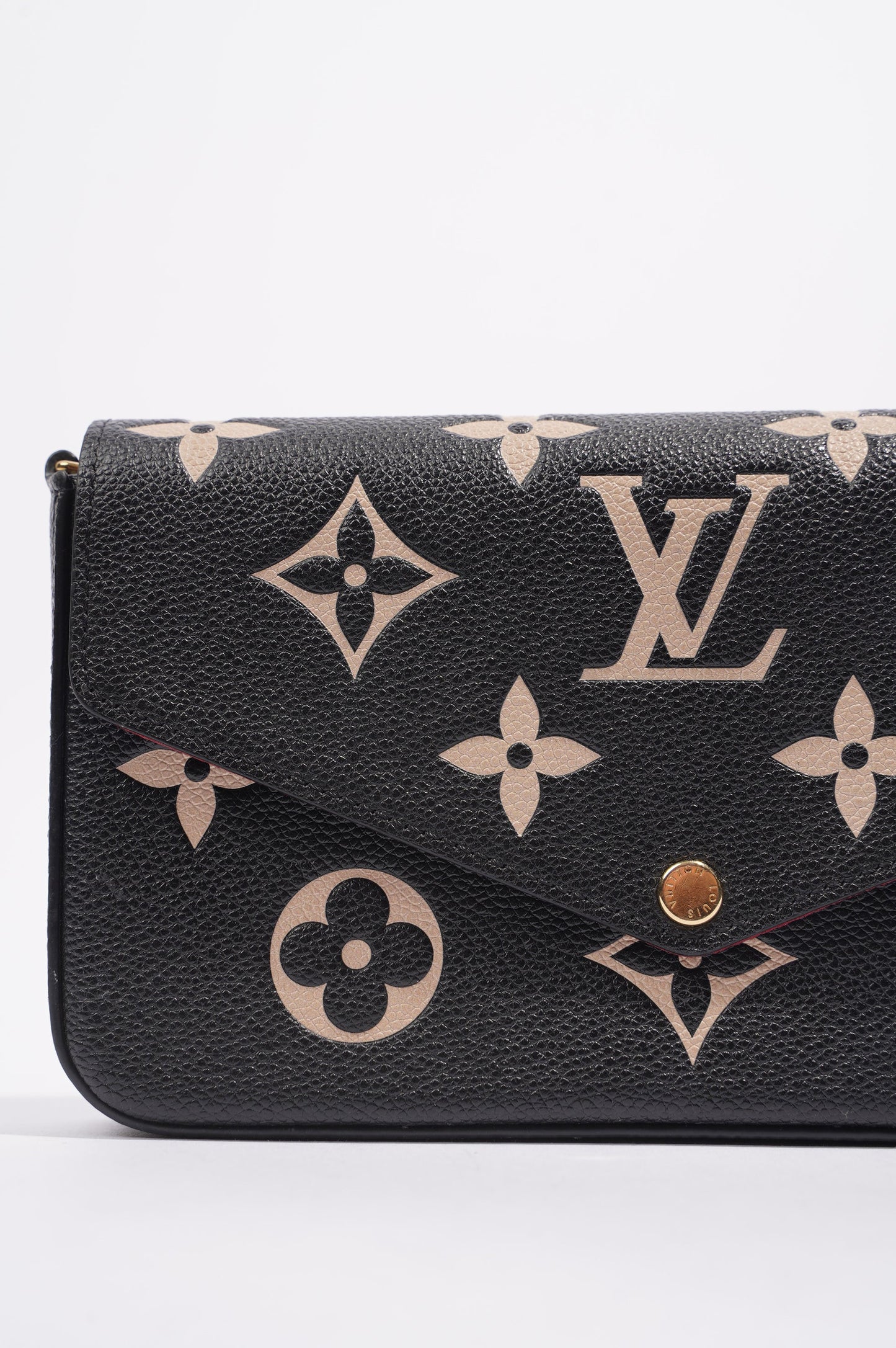 Louis Vuitton Womens Felicie Pochette Black / White
