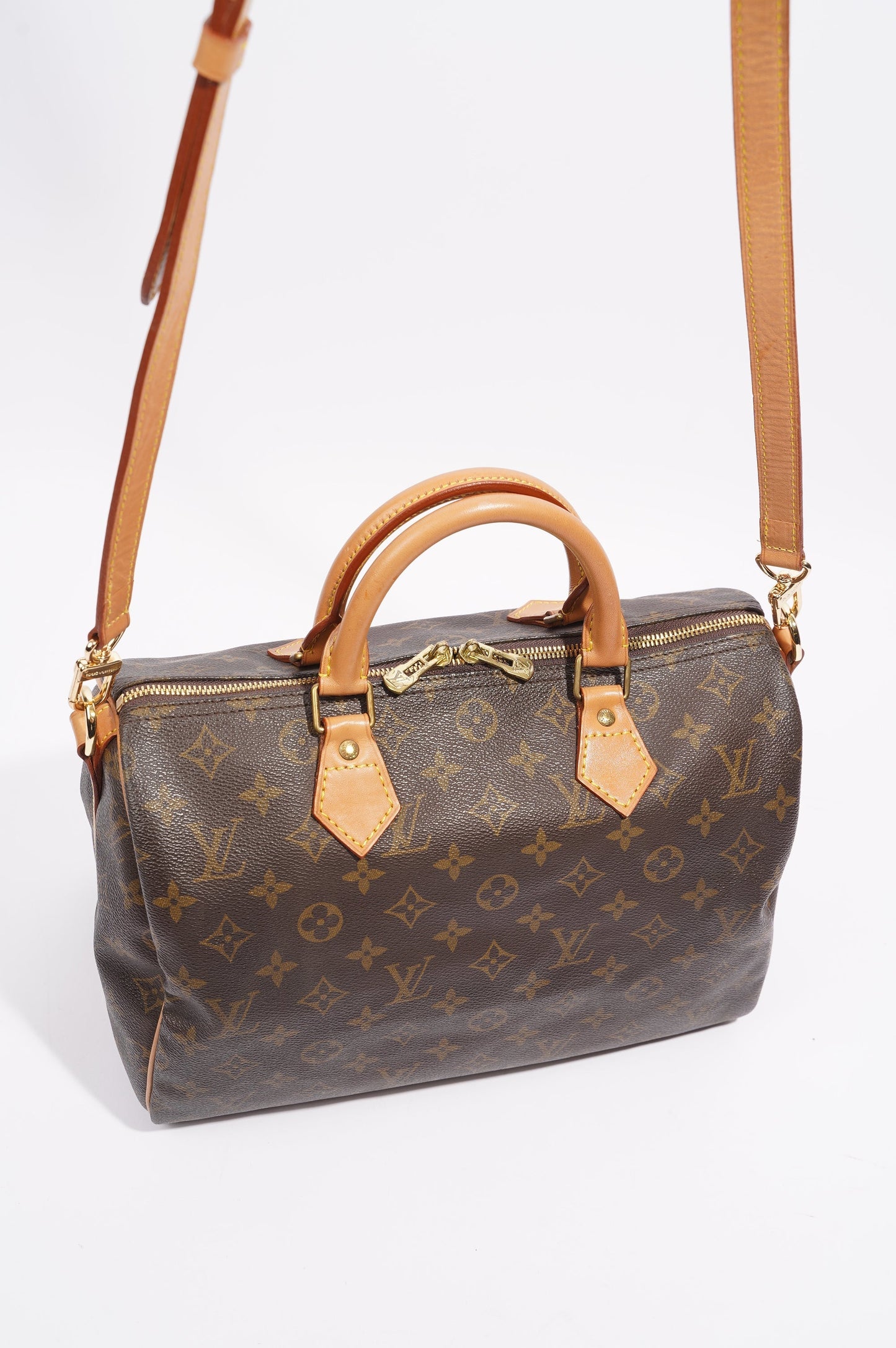 Louis Vuitton Womens Speedy Bandouliere Monogram 30
