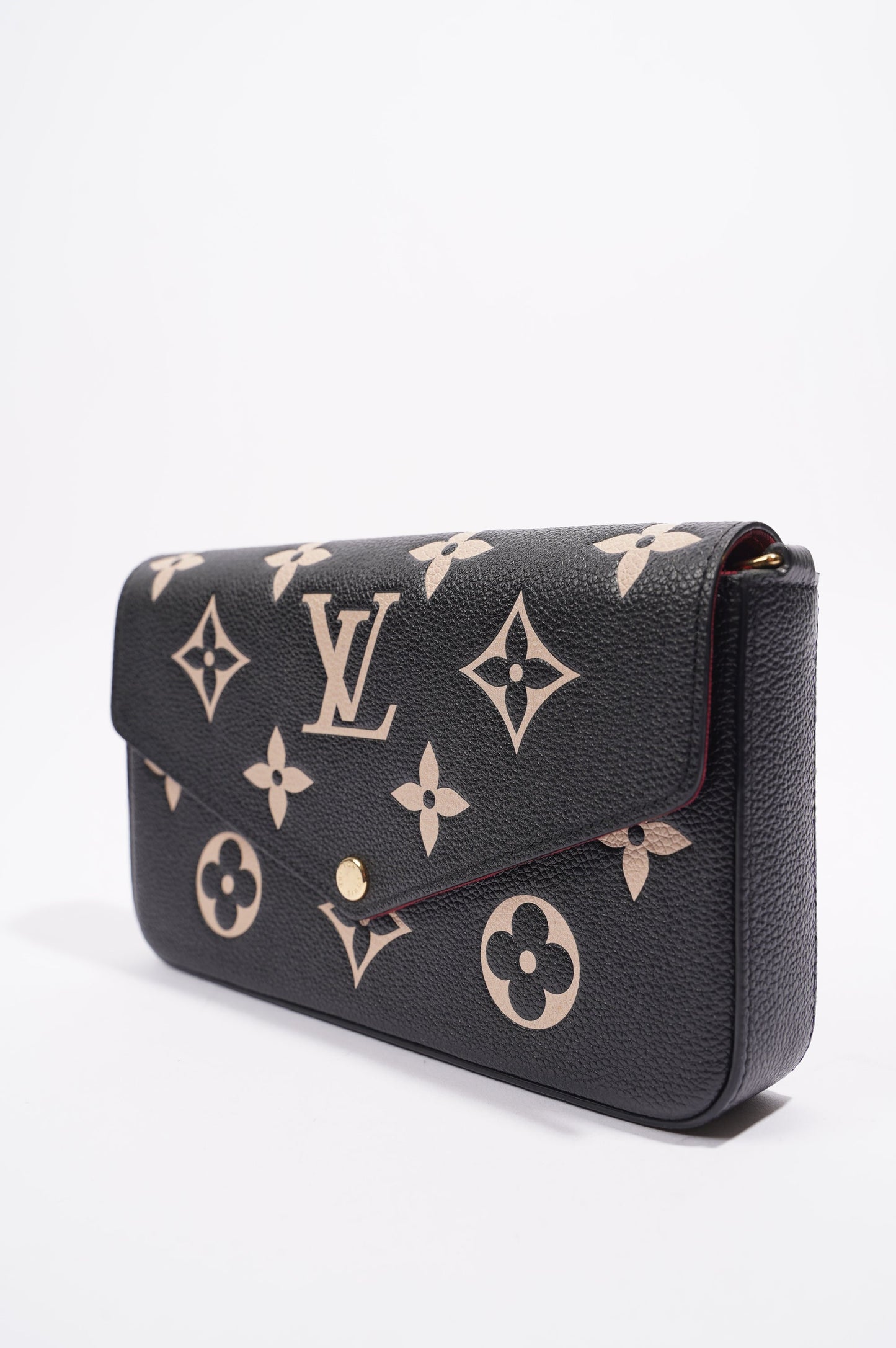 Louis Vuitton Womens Felicie Pochette Black / White