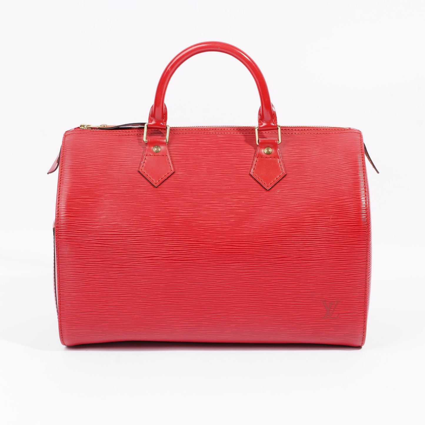 Louis Vuitton Womens Vintage Speedy 30 Bag Red Epi Leather