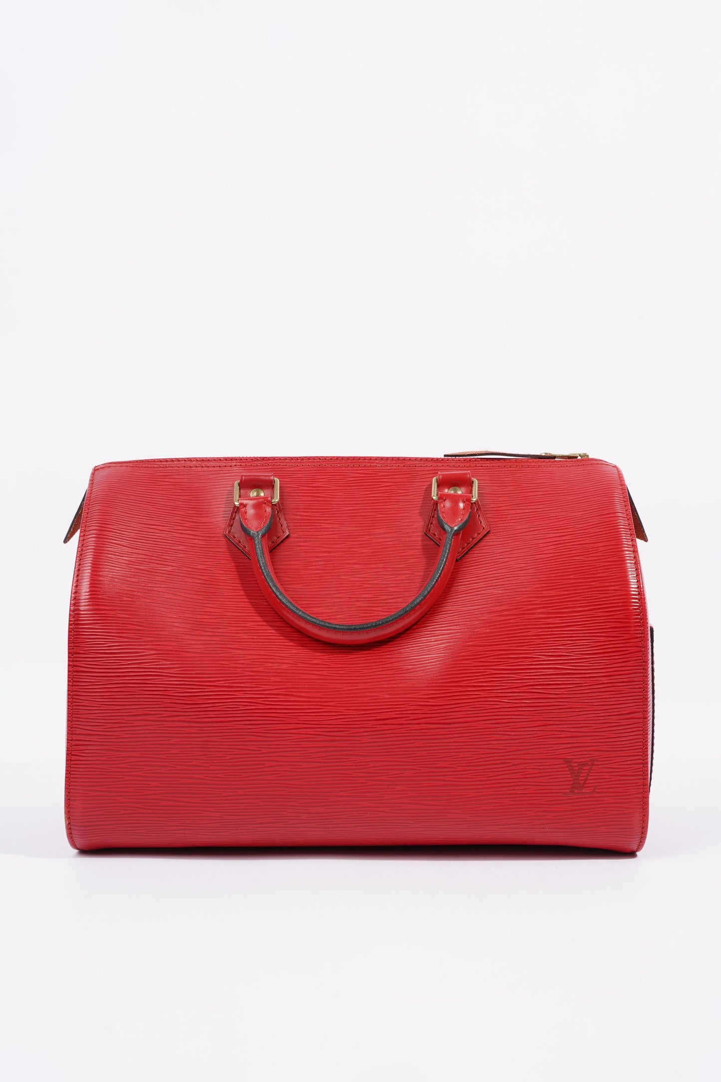 Louis Vuitton Womens Vintage Speedy 30 Bag Red Epi Leather