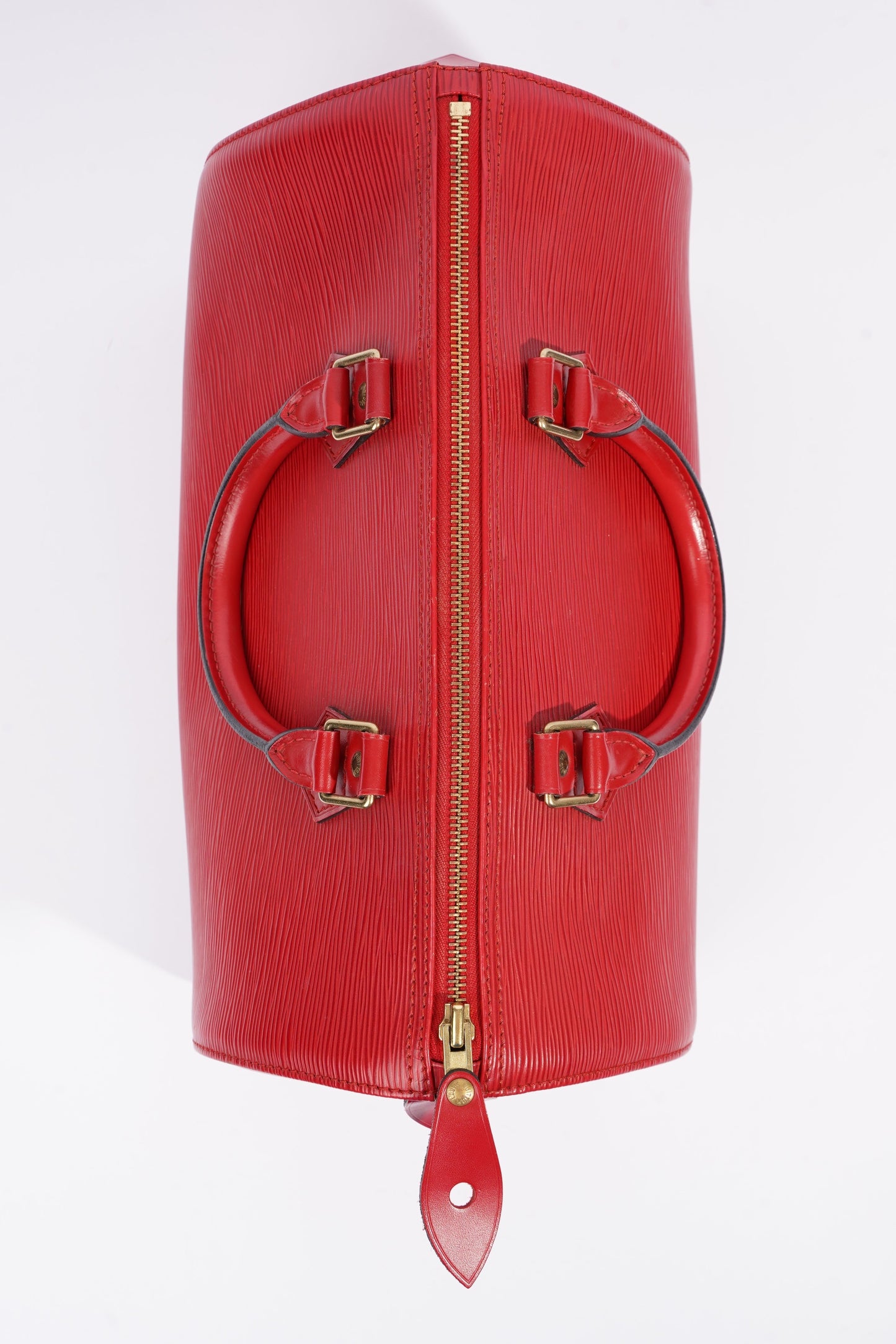 Louis Vuitton Womens Vintage Speedy 30 Bag Red Epi Leather