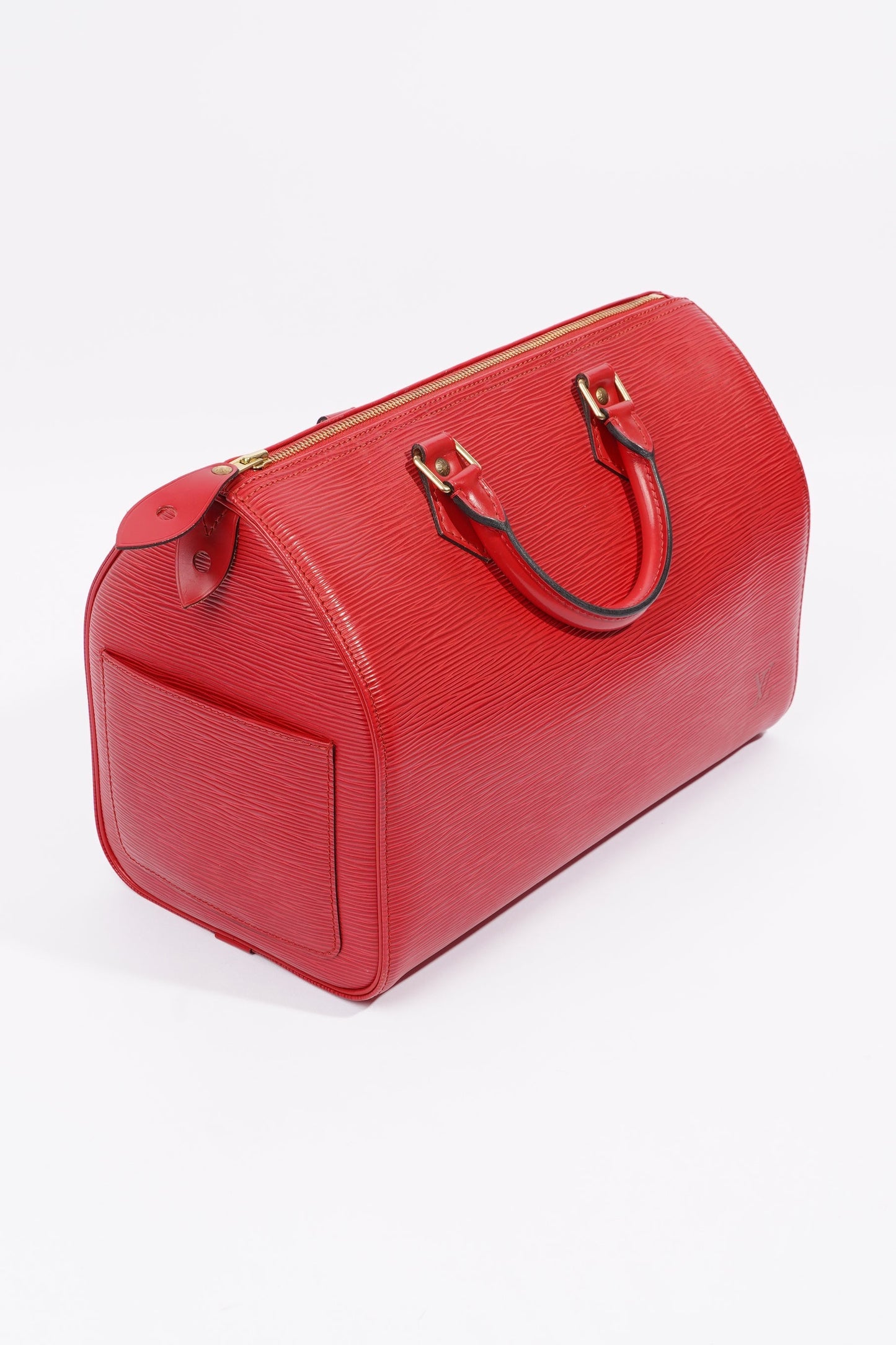 Louis Vuitton Womens Vintage Speedy 30 Bag Red Epi Leather