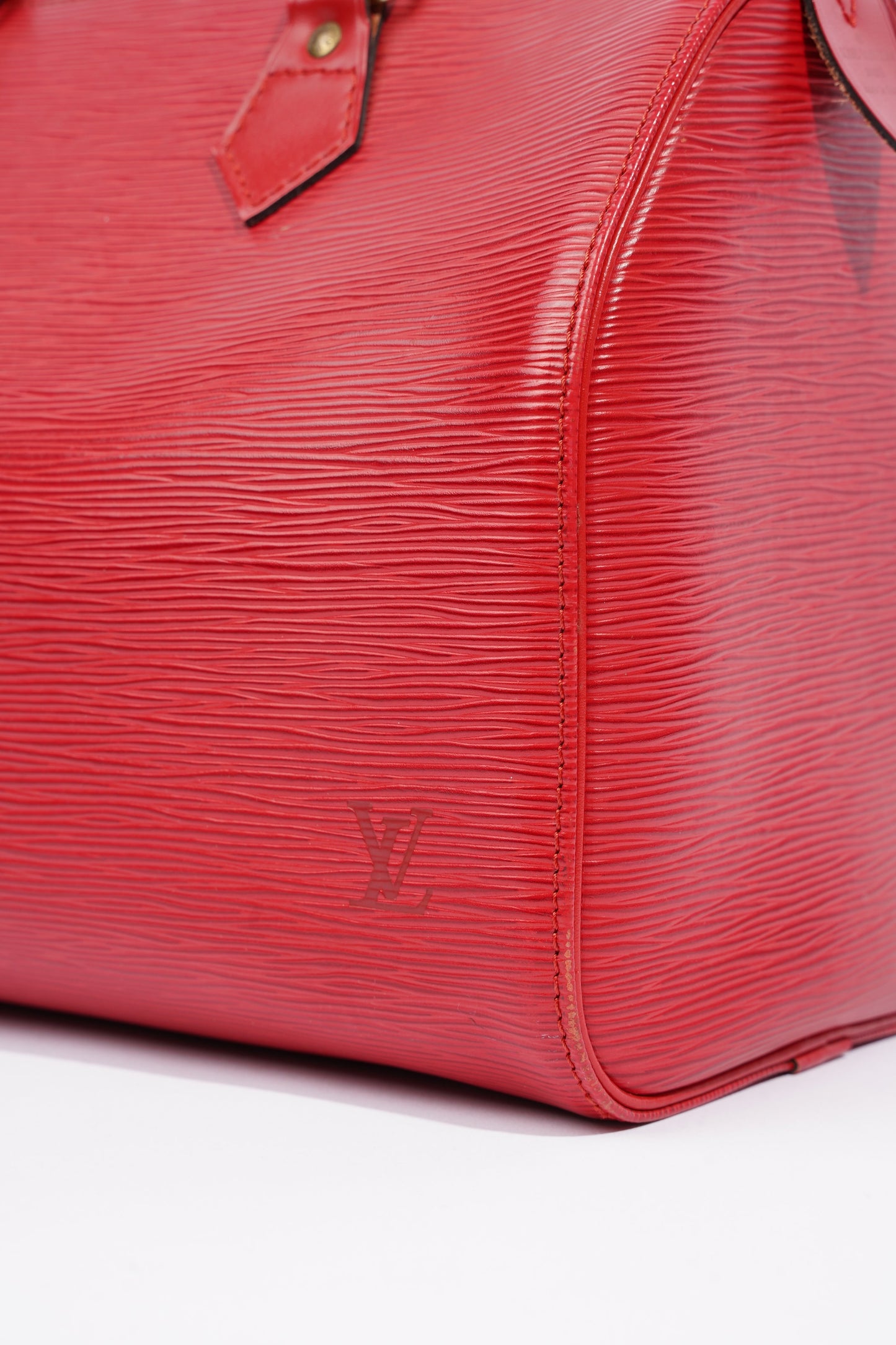Louis Vuitton Womens Vintage Speedy 30 Bag Red Epi Leather