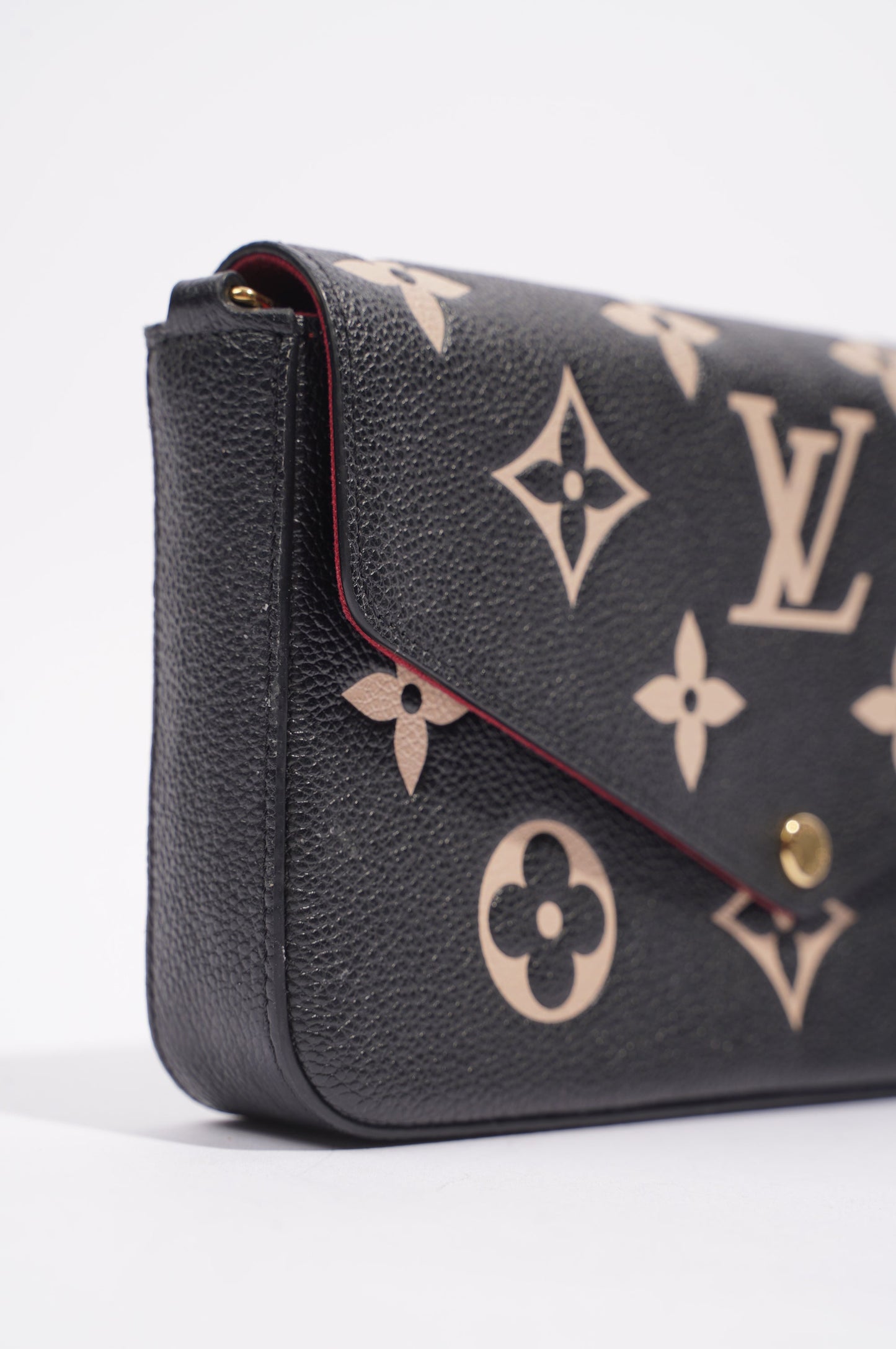 Louis Vuitton Womens Felicie Pochette Black / White