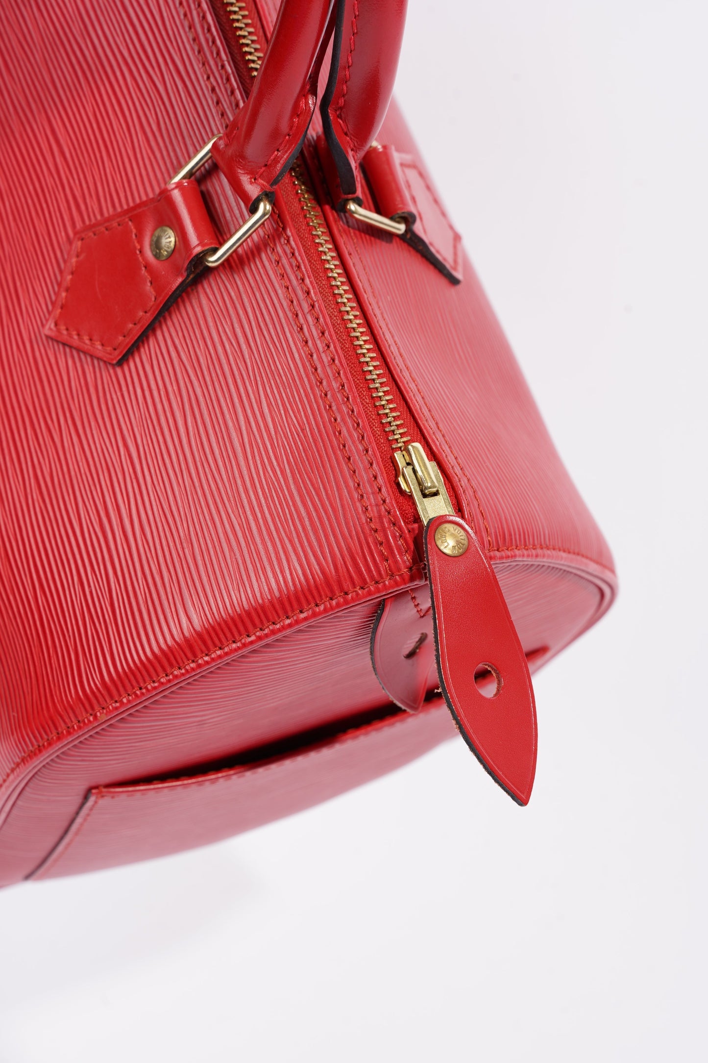 Louis Vuitton Womens Vintage Speedy 30 Bag Red Epi Leather
