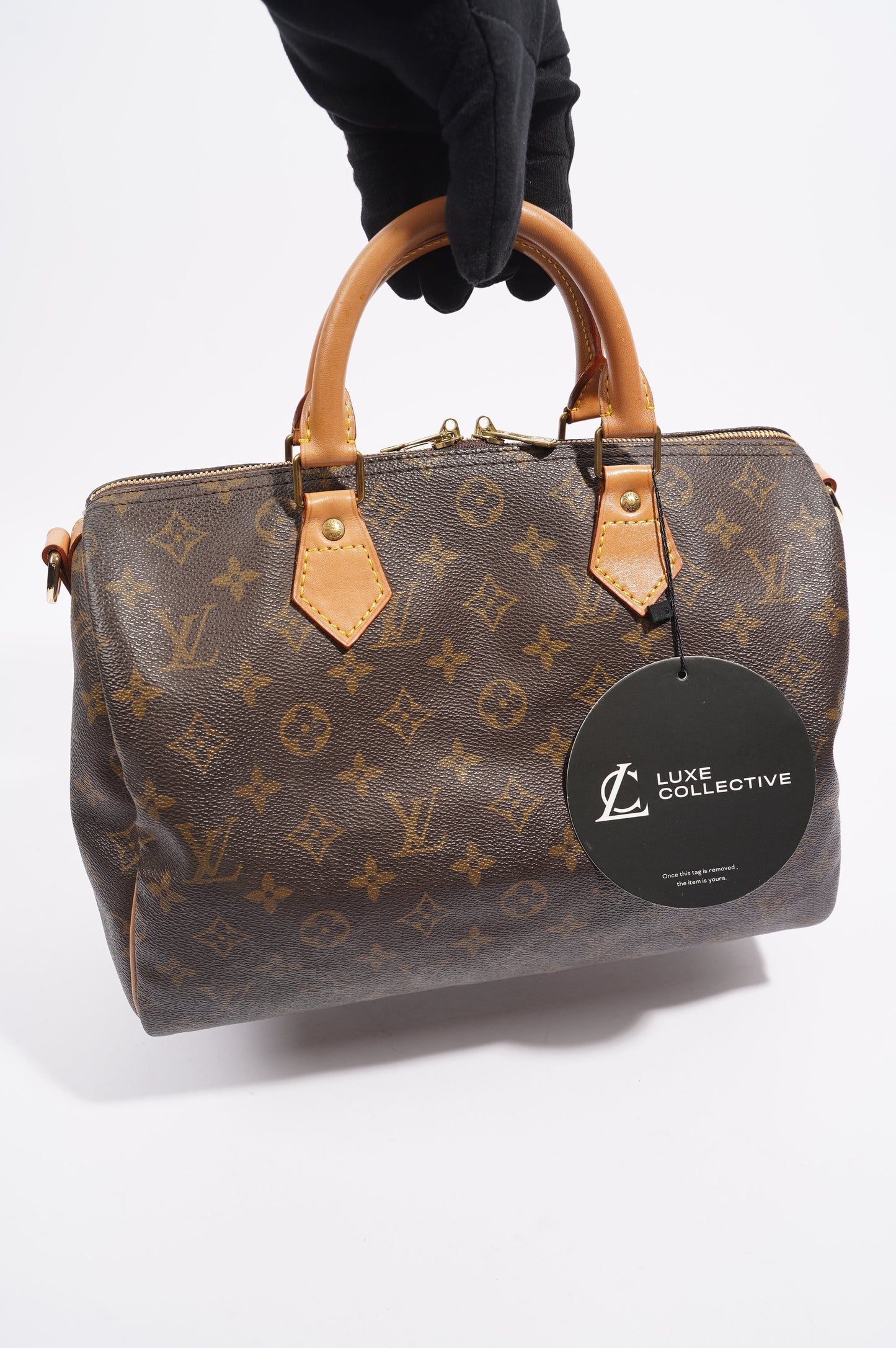 Louis Vuitton Womens Speedy Bandouliere Monogram 30