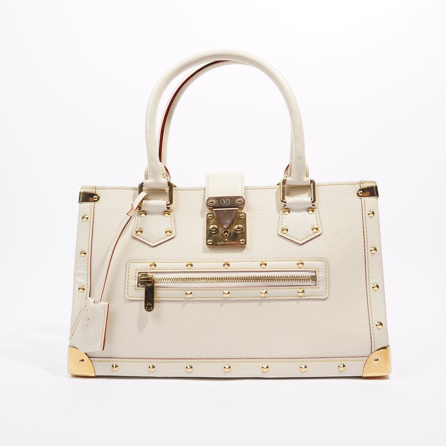Louis Vuitton Womens Vintage Suhali Le Fabuleux Tote Bag White / Gold