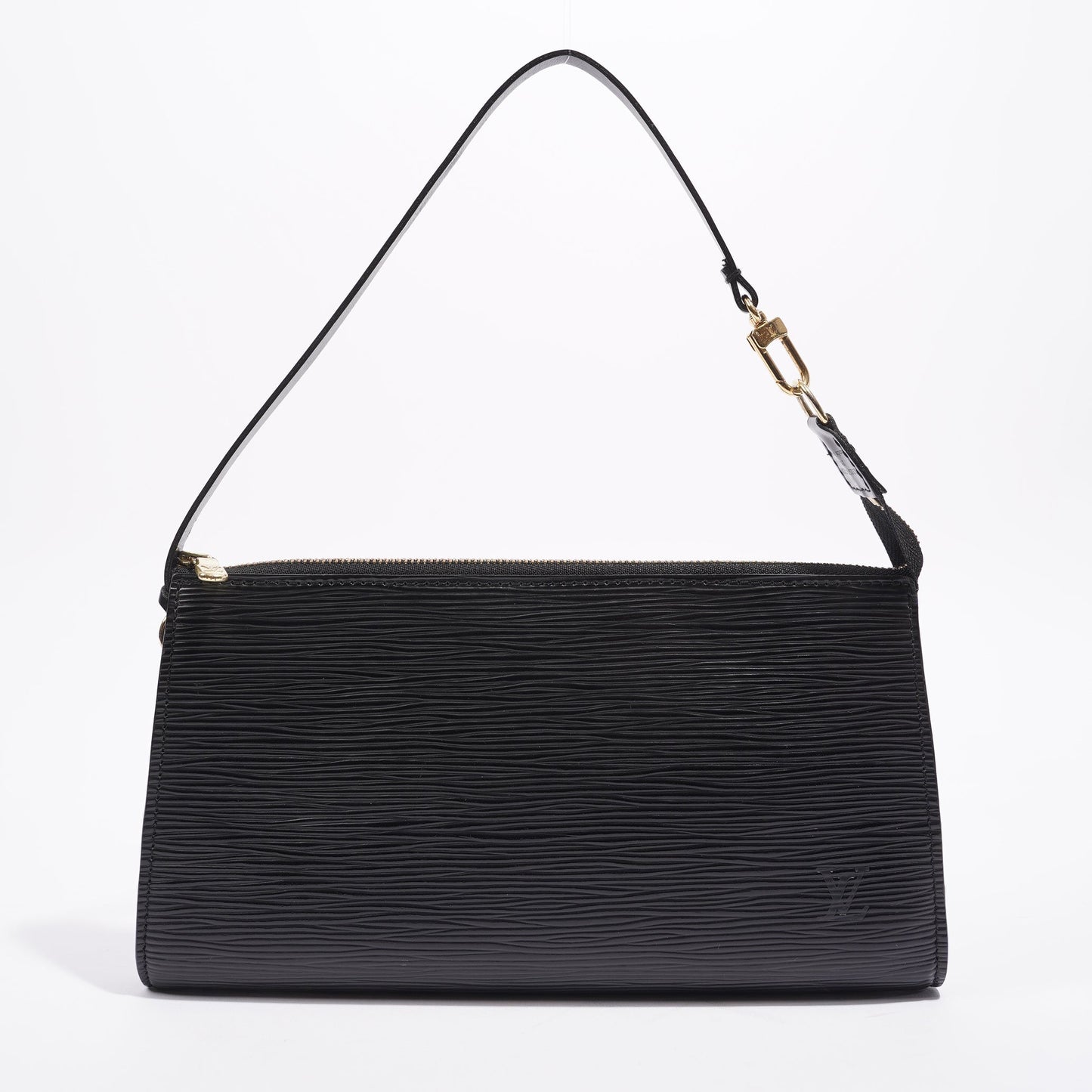 Louis Vuitton Womens Pochette Accessoire Black Epi Leather