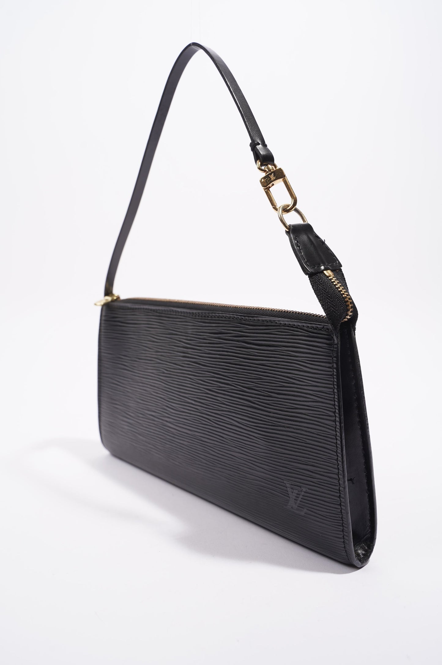 Louis Vuitton Womens Pochette Accessoire Black Epi Leather