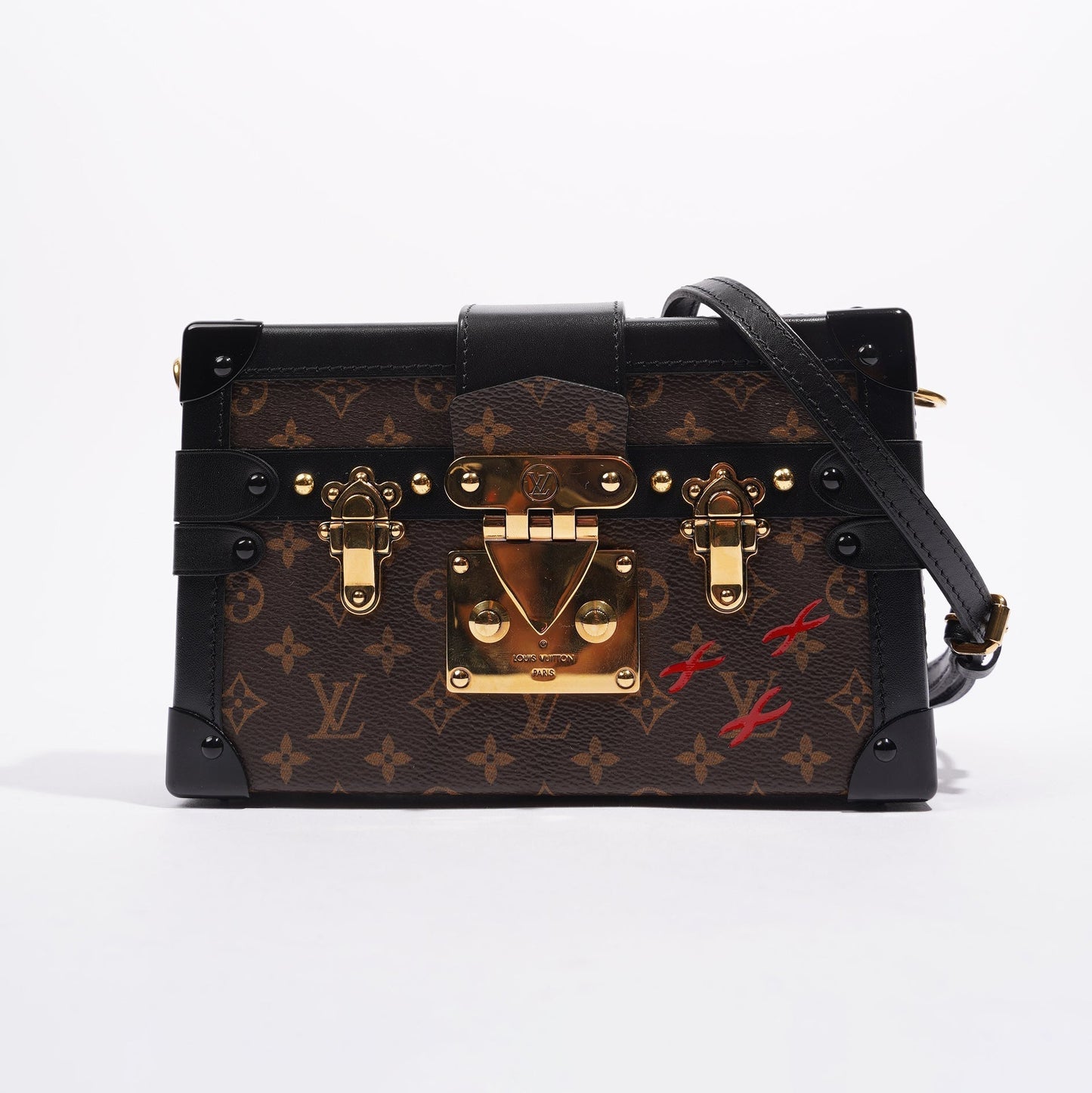 Louis Vuitton Womens Petite Malle Monogram / Black