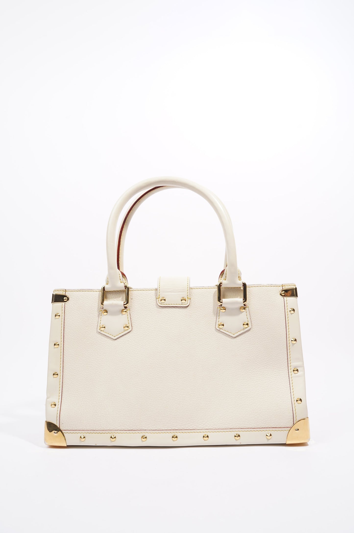 Louis Vuitton Womens Vintage Suhali Le Fabuleux Tote Bag White / Gold