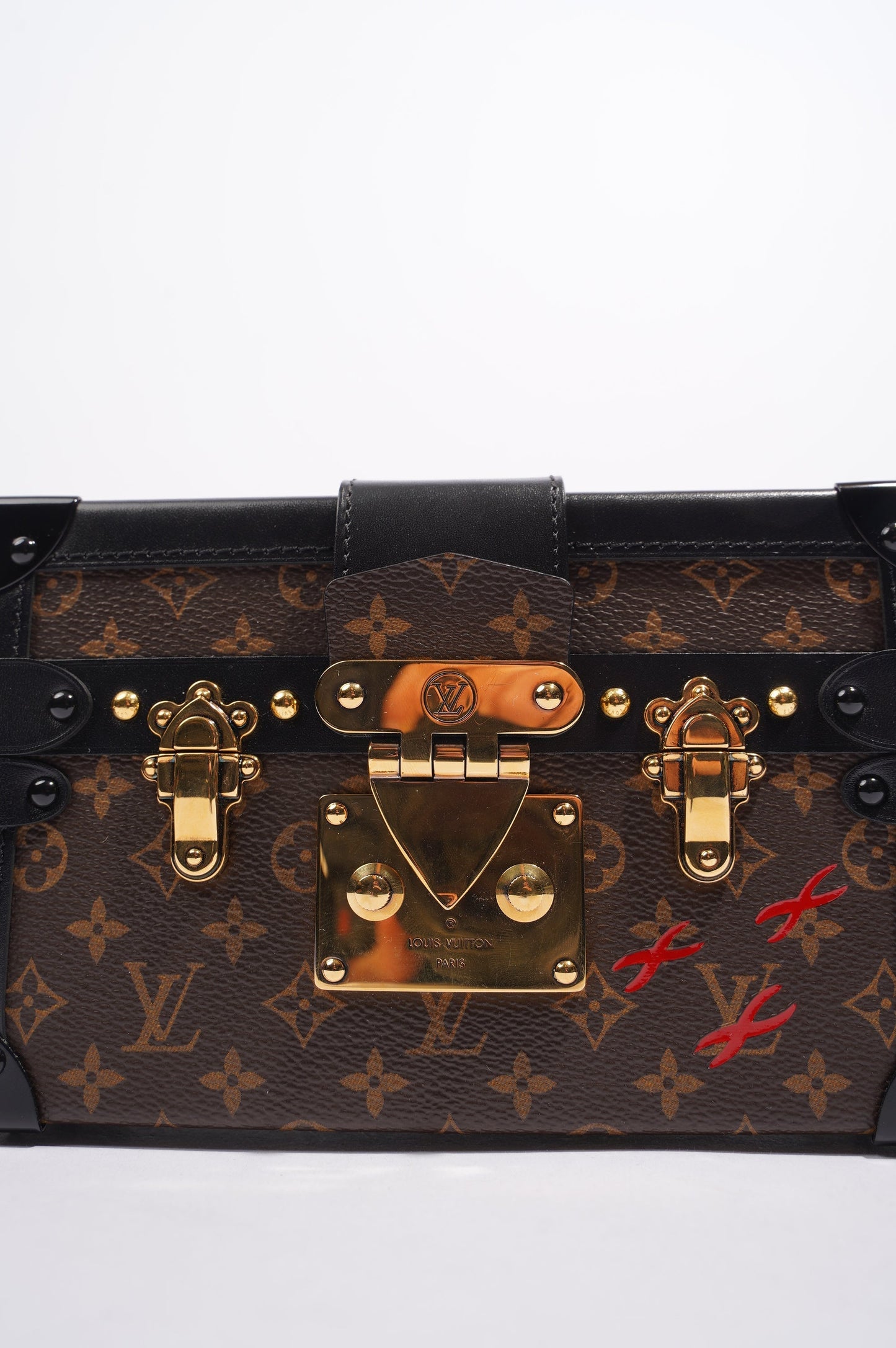 Louis Vuitton Womens Petite Malle Monogram / Black