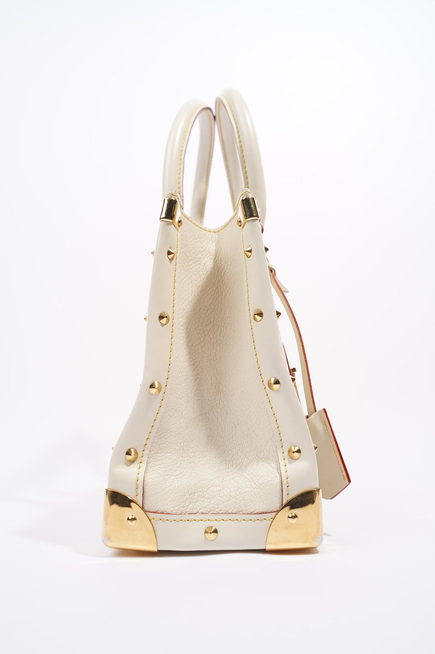 Louis Vuitton Womens Vintage Suhali Le Fabuleux Tote Bag White / Gold
