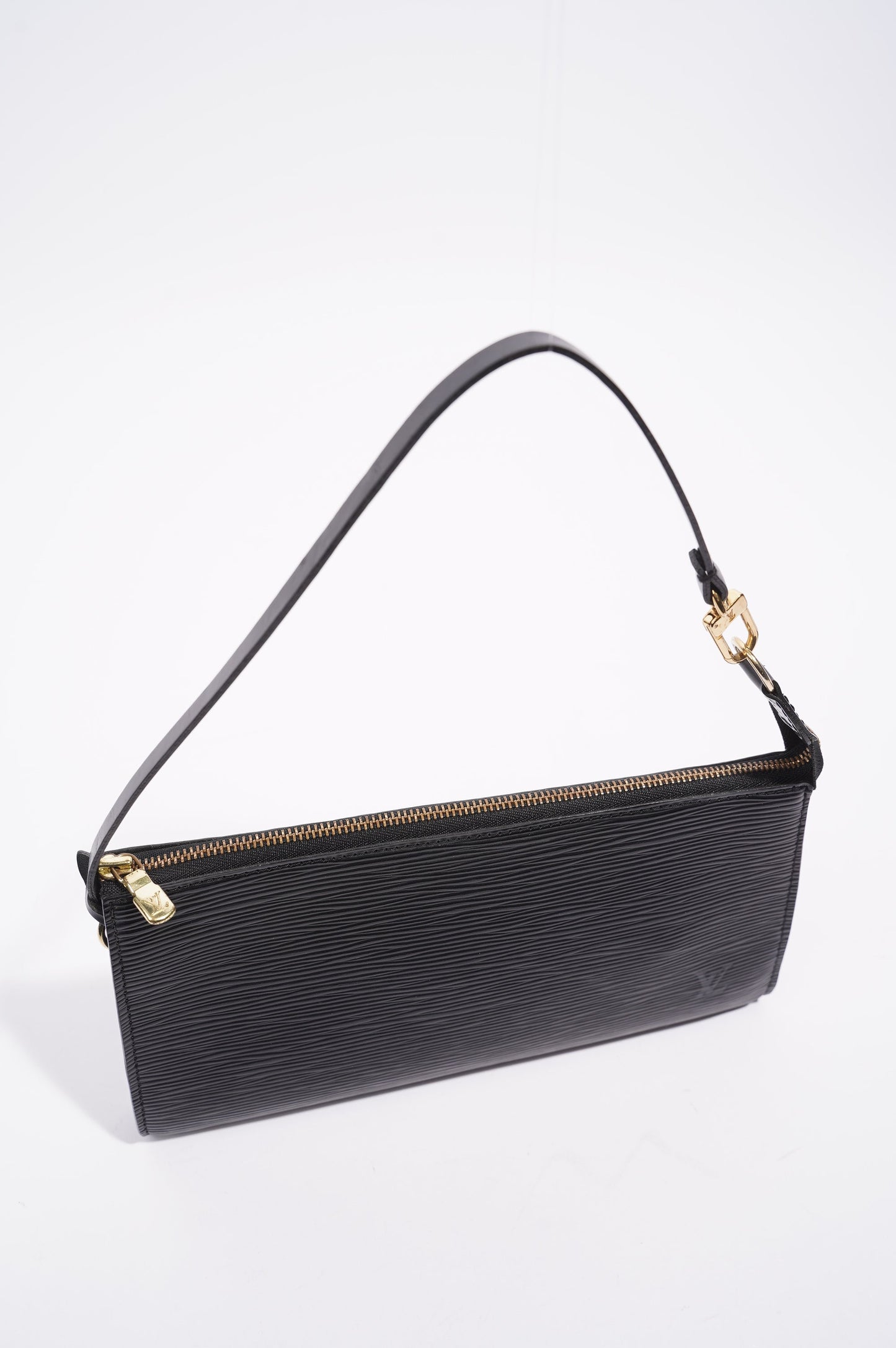 Louis Vuitton Womens Pochette Accessoire Black Epi Leather