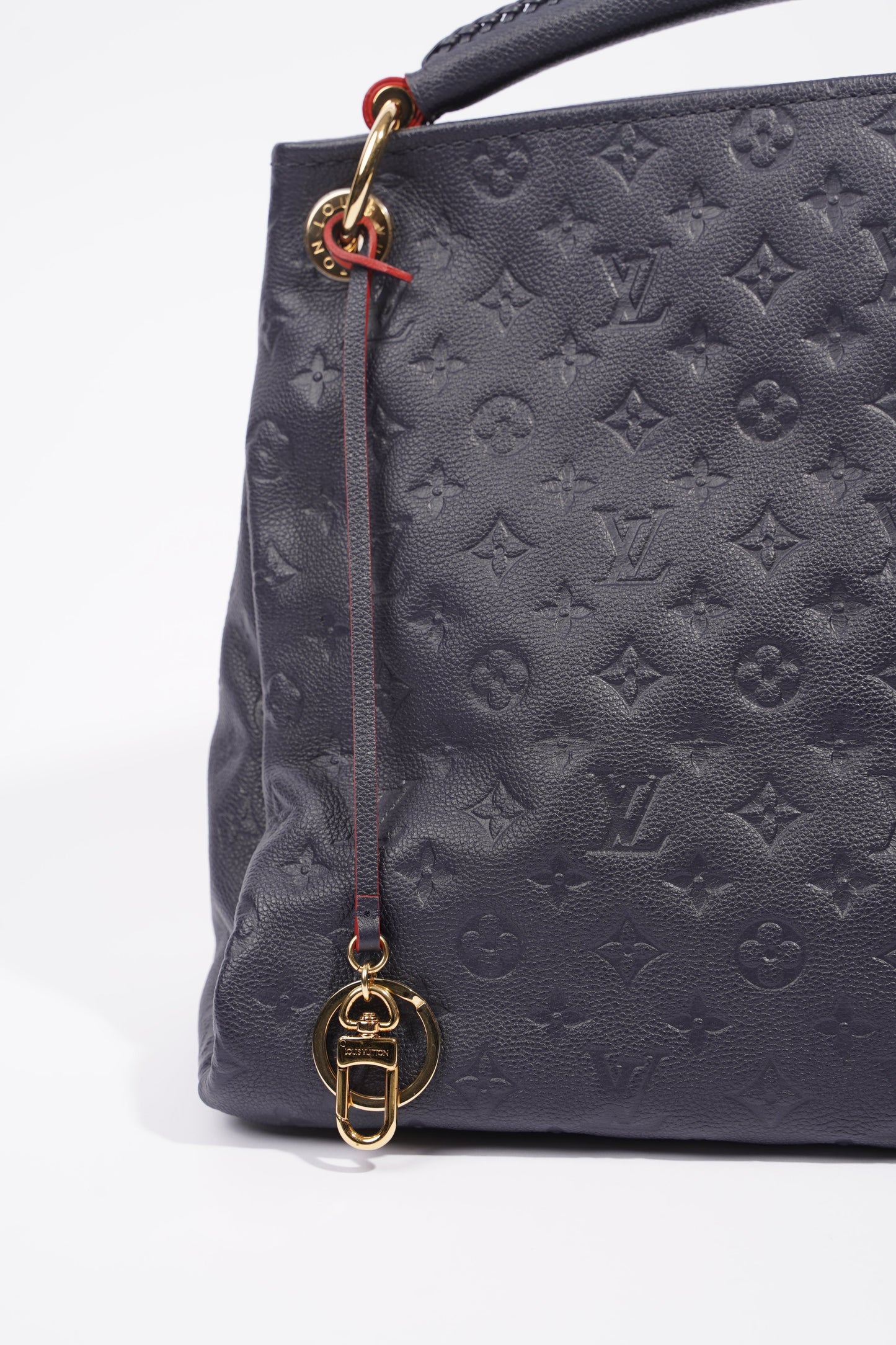 Louis Vuitton Womens Artsy Navy Empreinte Leather MM