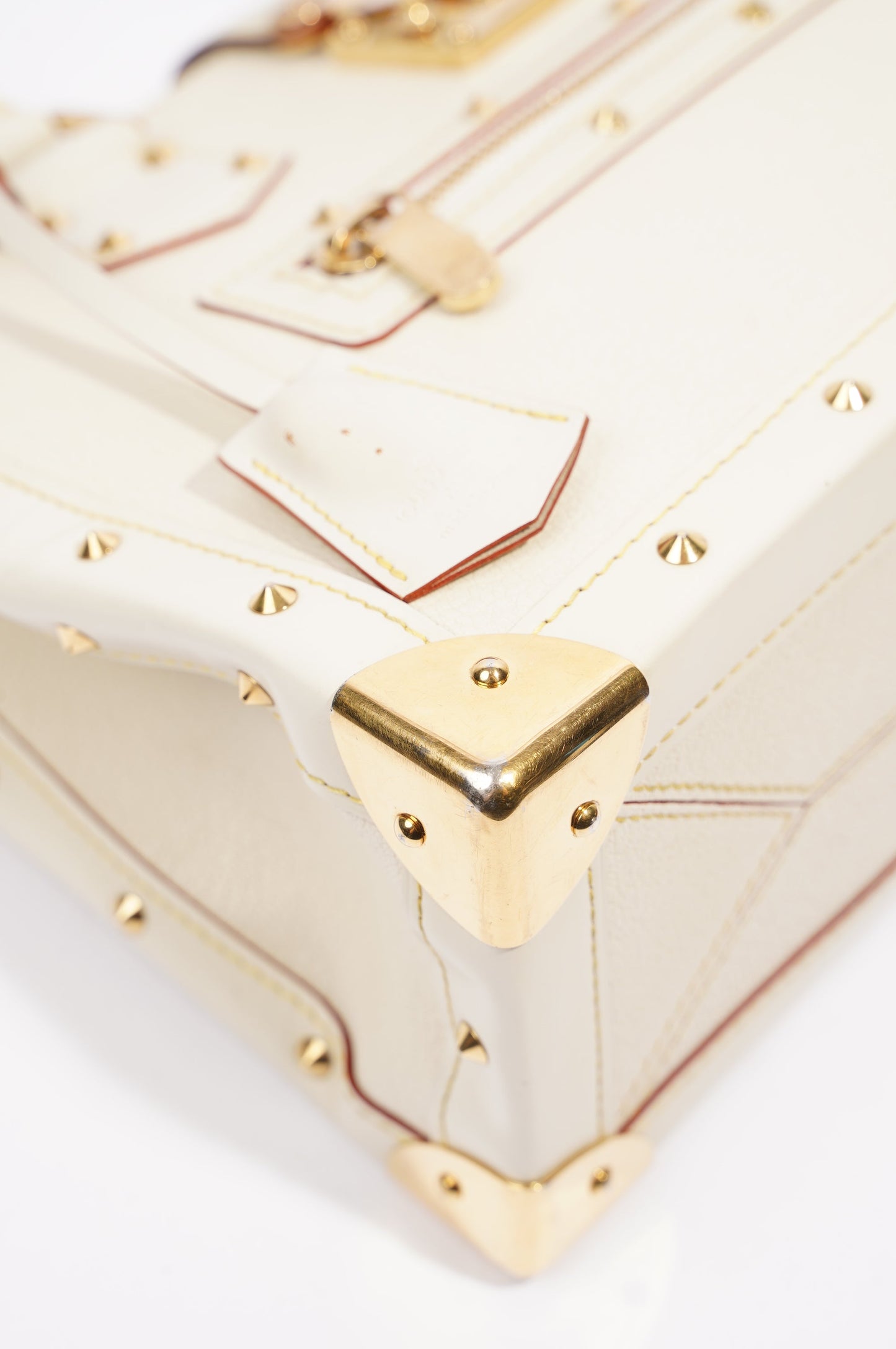Louis Vuitton Womens Vintage Suhali Le Fabuleux Tote Bag White / Gold