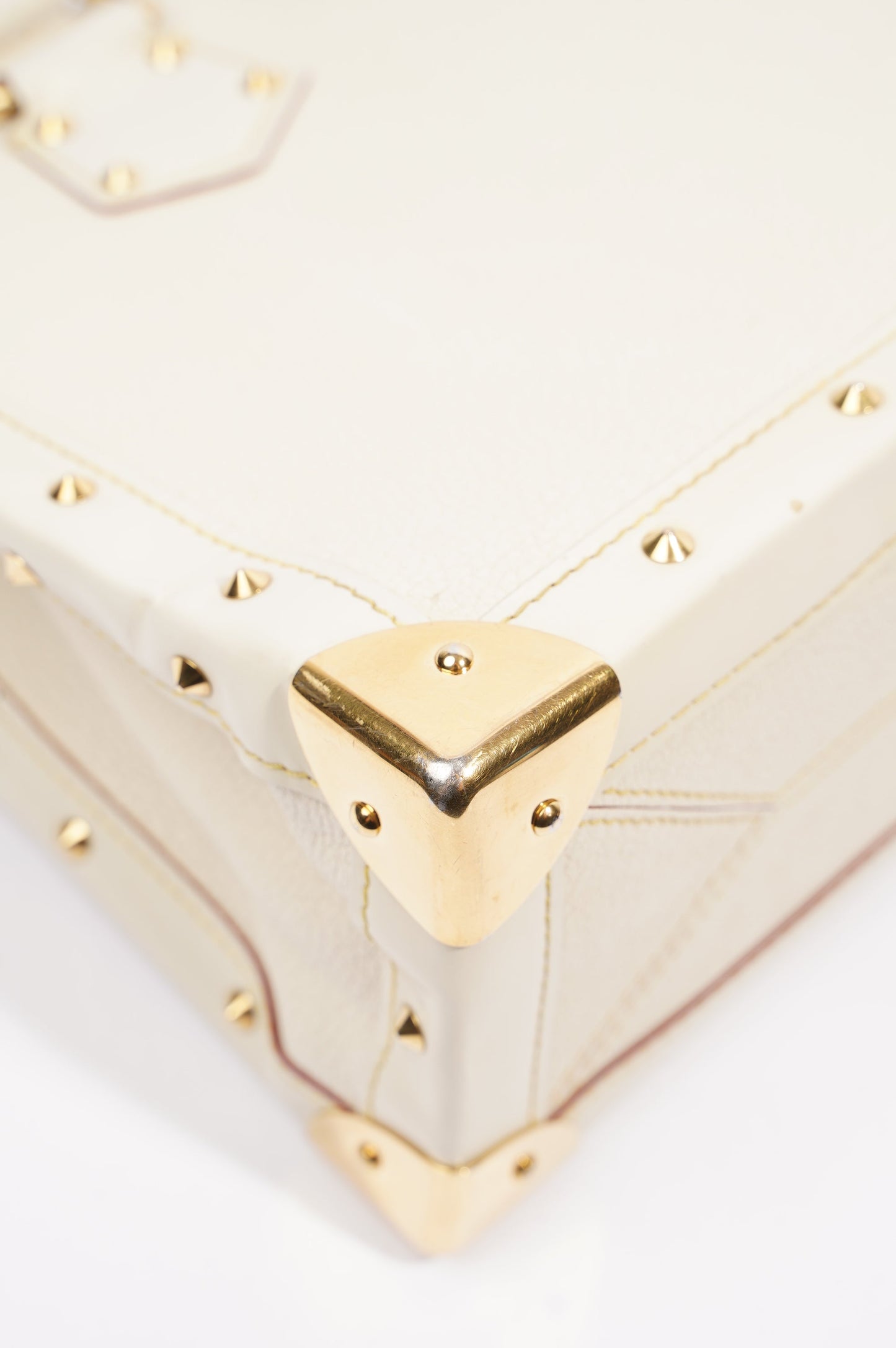 Louis Vuitton Womens Vintage Suhali Le Fabuleux Tote Bag White / Gold