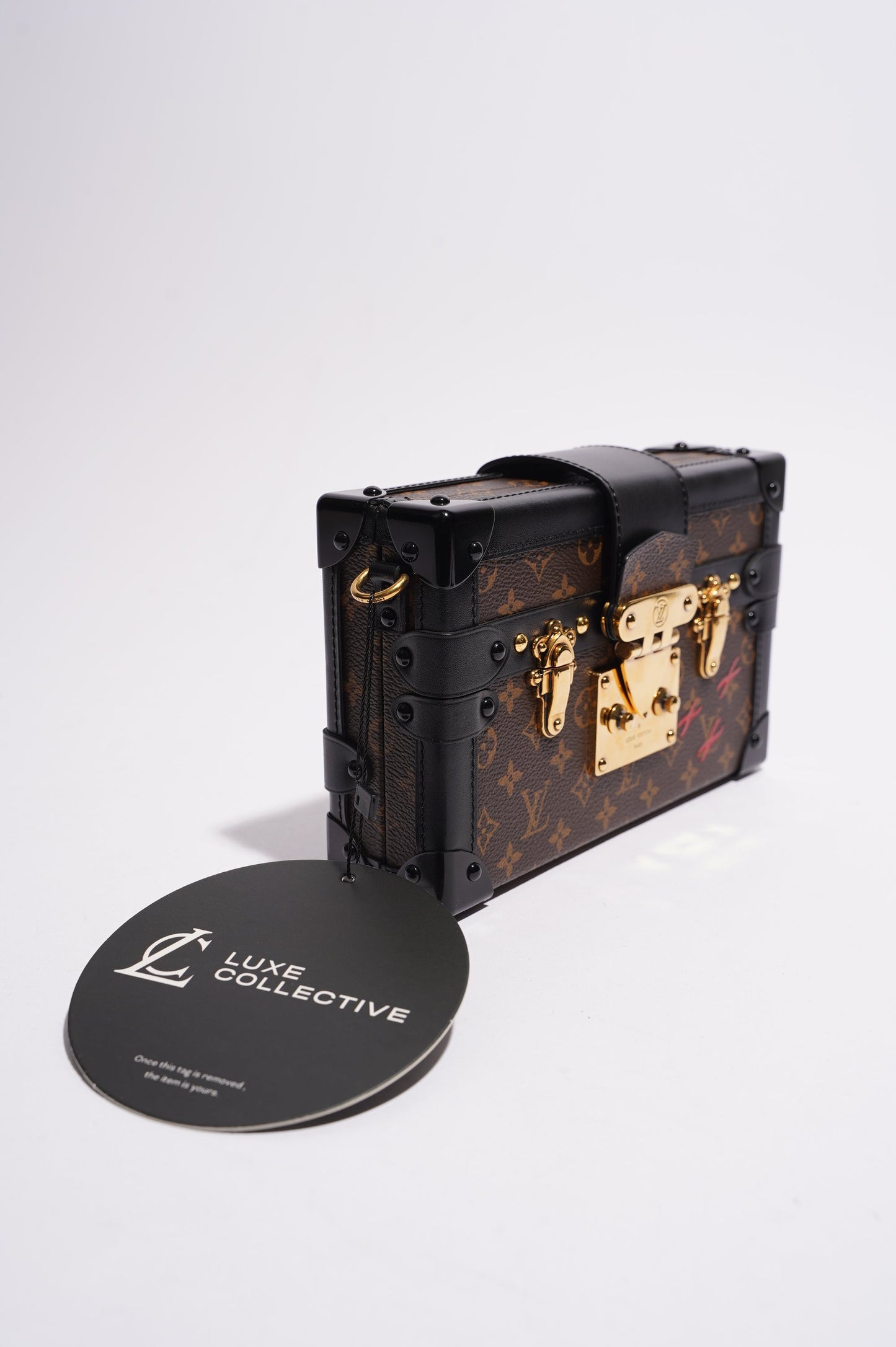 Louis Vuitton Womens Petite Malle Monogram / Black