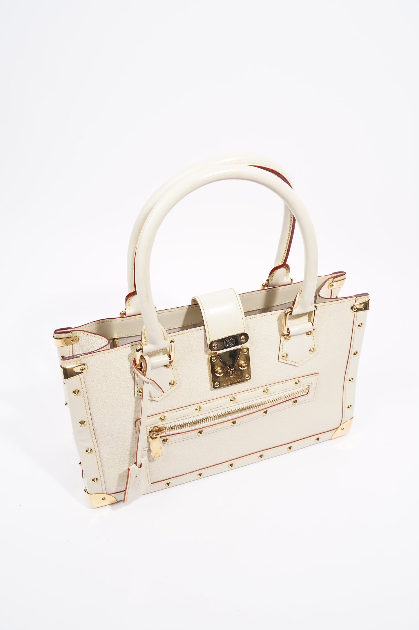 Louis Vuitton Womens Vintage Suhali Le Fabuleux Tote Bag White / Gold