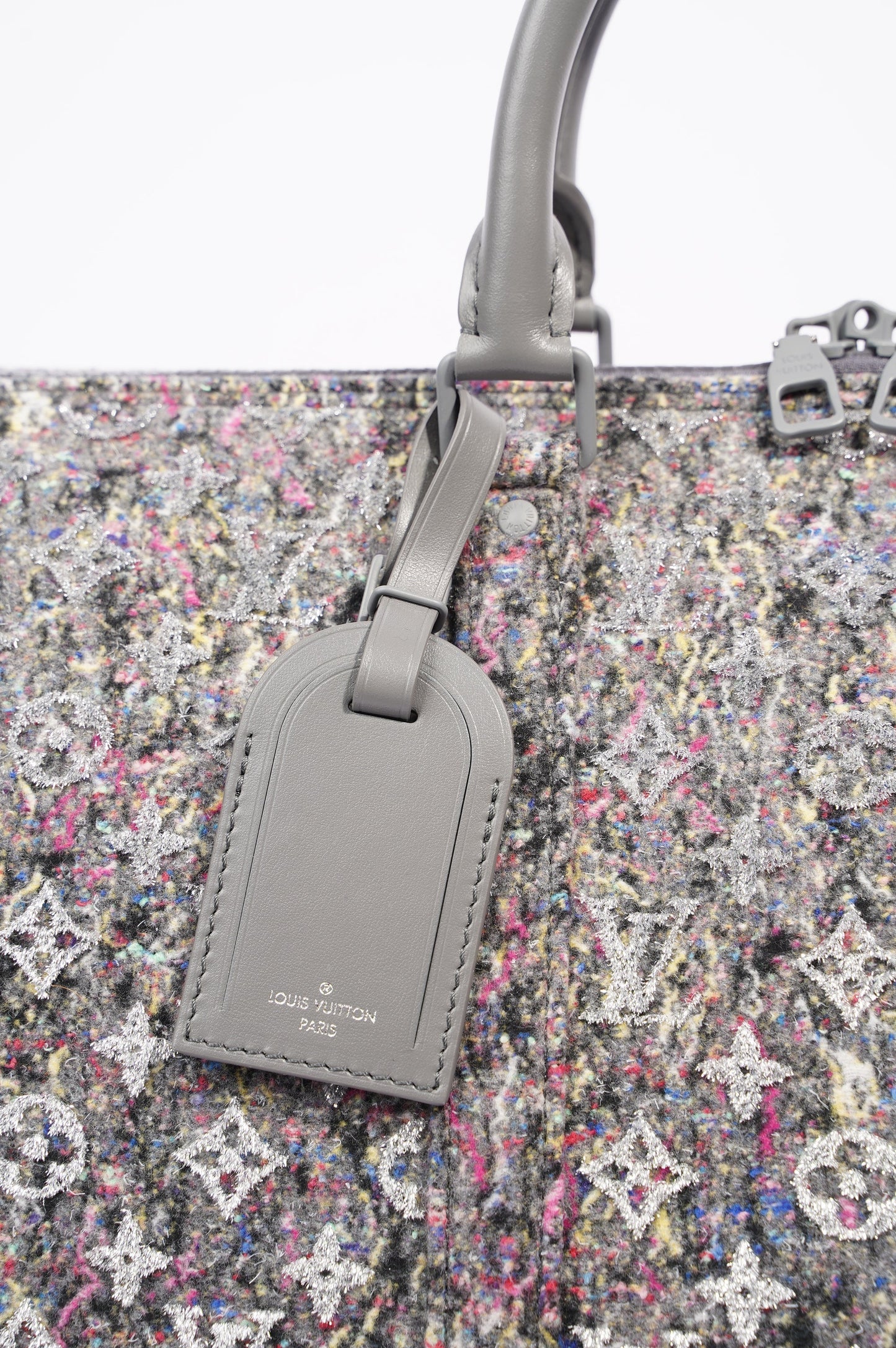 Louis Vuitton Womens Keepall Bandouliere Multicolour Wool Monogram 50