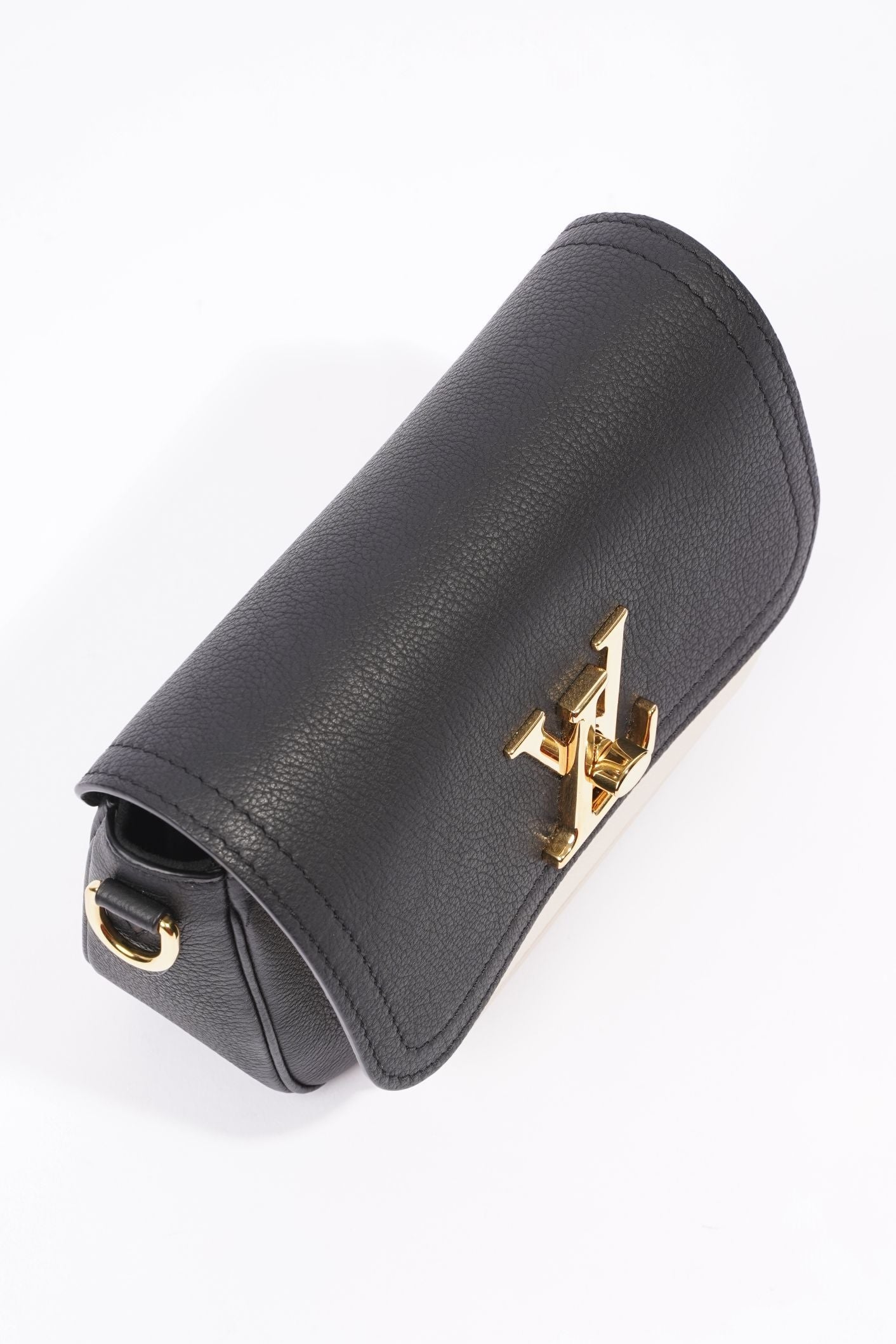Louis Vuitton Womens Lockme Tender Black / White Leather